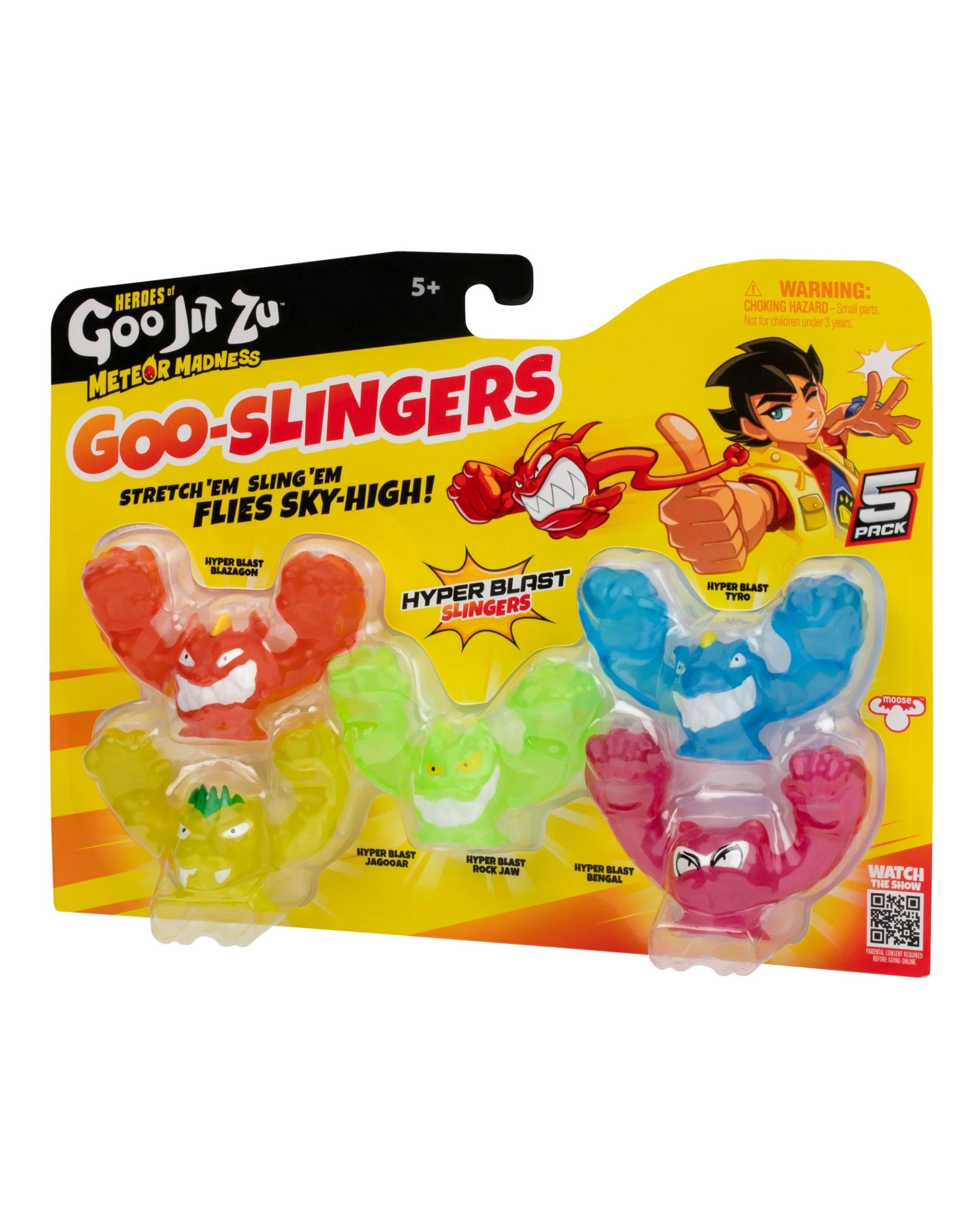 3 Heroes of Goo-Jit-Zu Series 13 Meteor Madness Goo Slingers Hyper Blast Slingers 5 Pack, 3 of 6