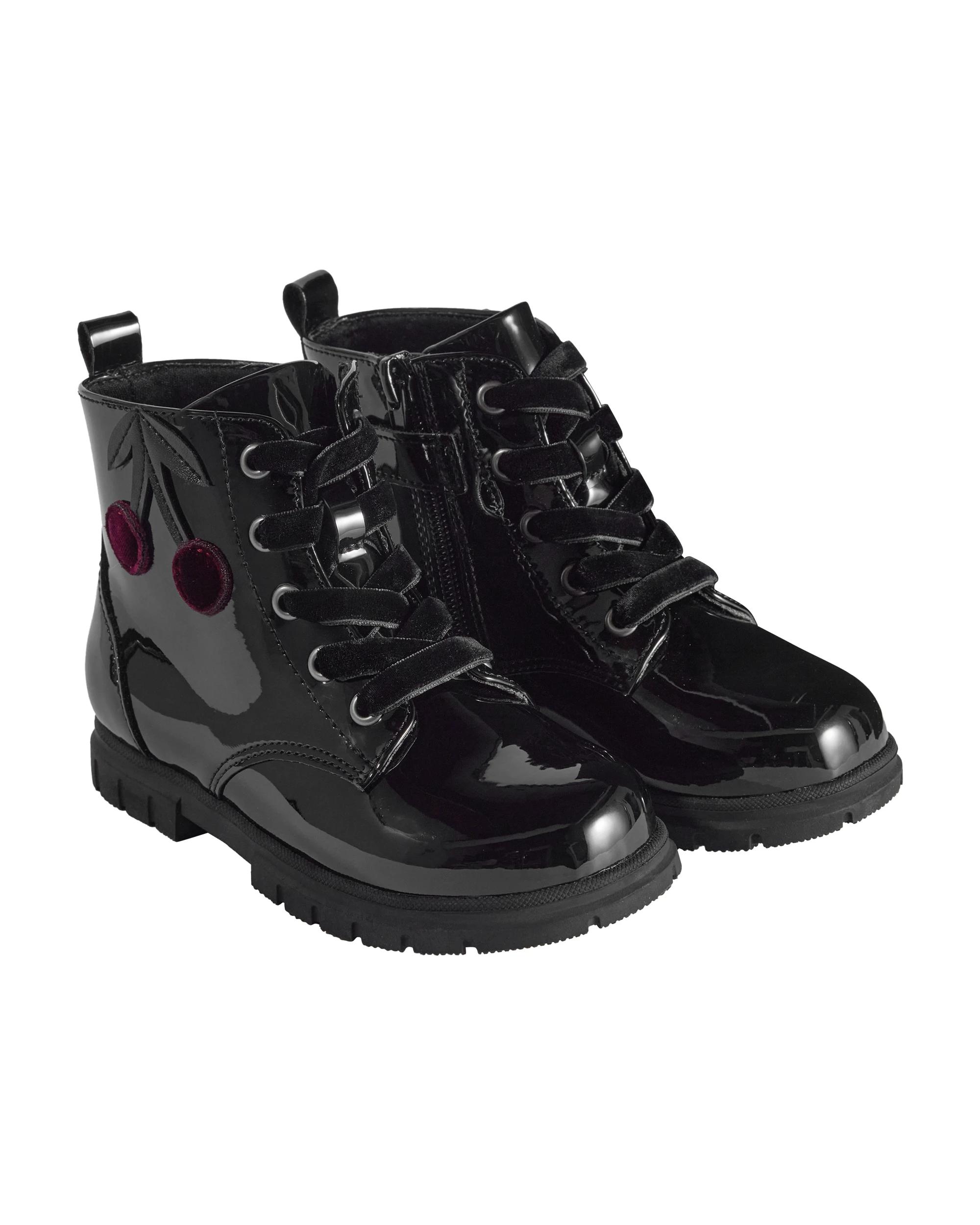 4 Junior Lace-up Boots Black, 4 of 5