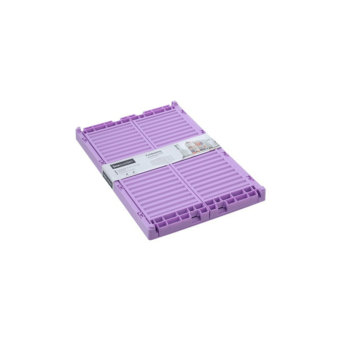 7 BOXSWEDEN Foldaway Crate Storage 43cm x 29cm x 16cm Collapsible Stackable
 - multi, 7 of 8