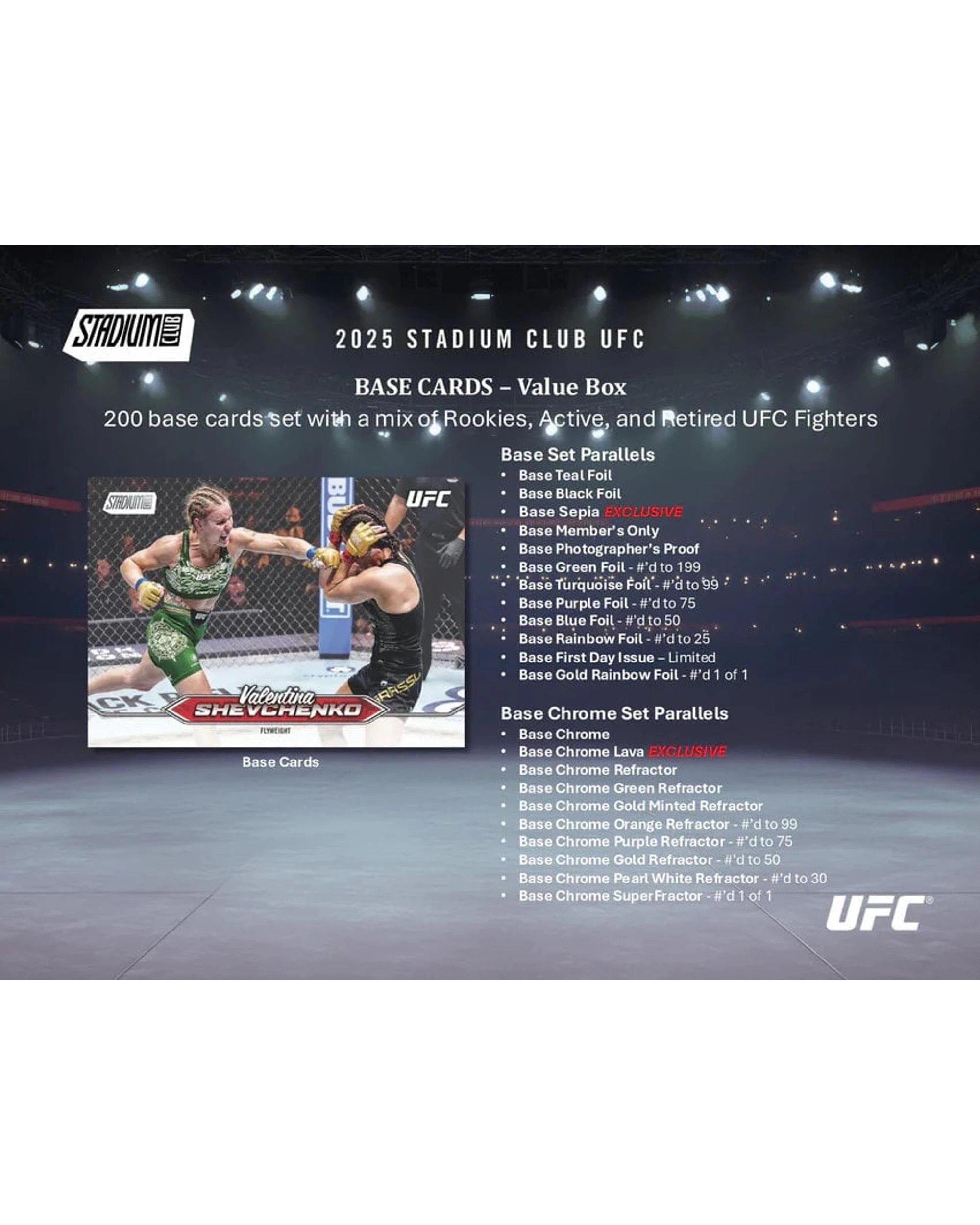 3 Topps 2025 UFC Stadium Club Blaster Box, 3 of 5