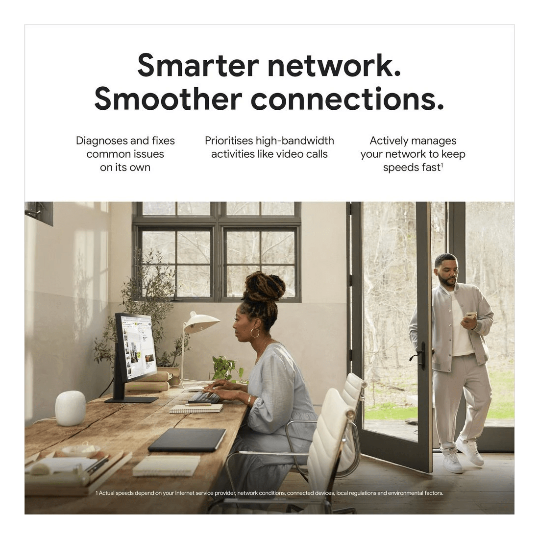 4 Google Nest Wifi Pro Home Mesh Wi-Fi 6E System White, 4 of 10