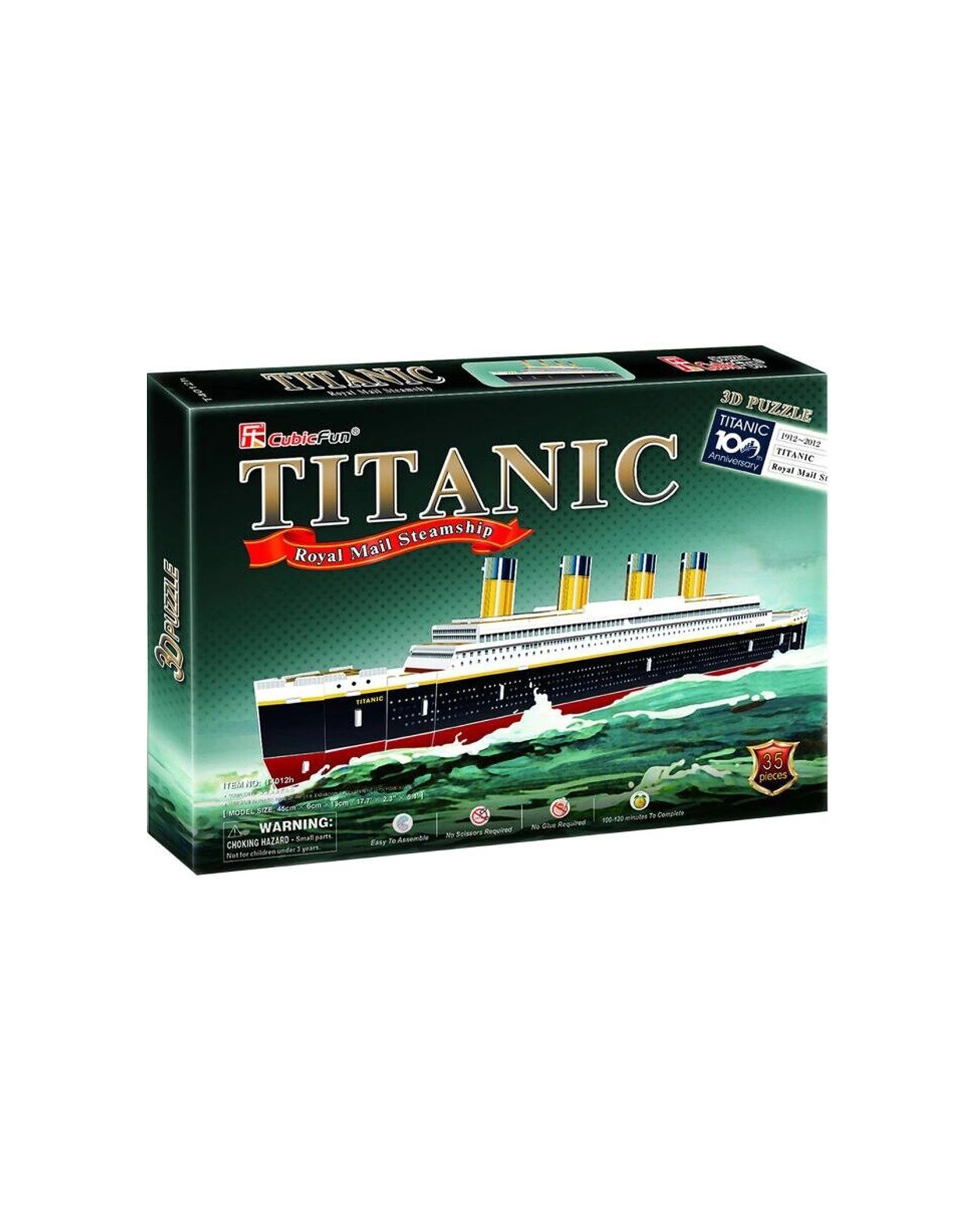1 CubicFun Titanic 3D Puzzle Kids Toy Interactive Construction Small - Multi, 1 of 2