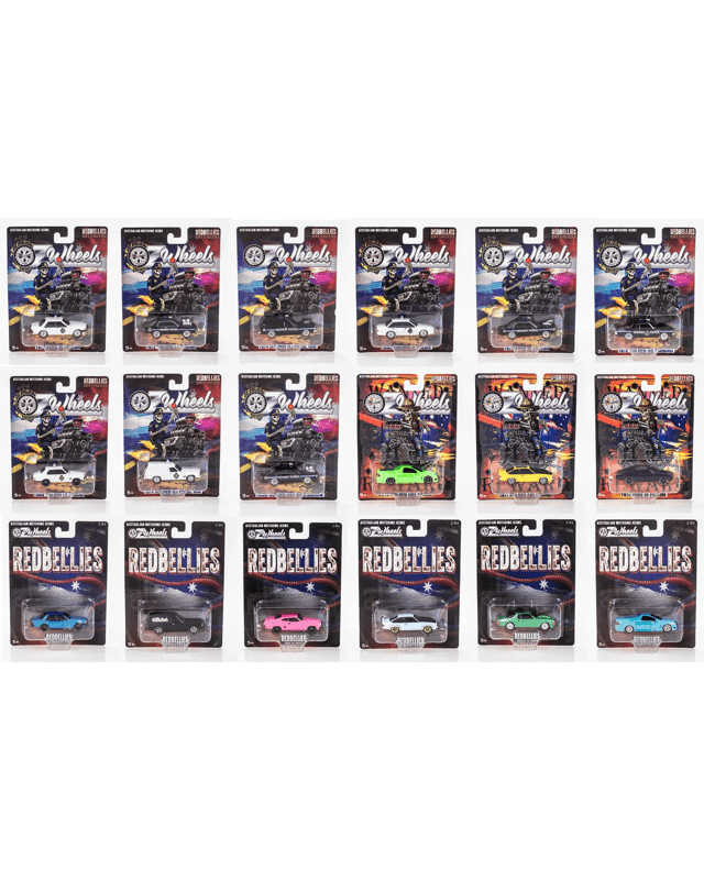 Australian Motoring Icons Red Bellies Enforcers OZ Wheels 1:64 Vehicle - Asso