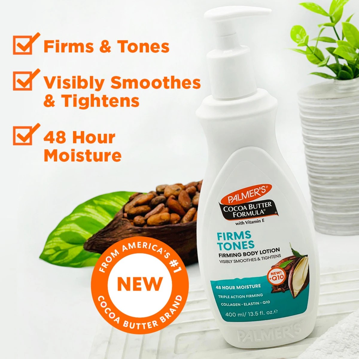 4 Palmer's Cocoa Butter Formula Firming Body Lotion 400ml - Collagen, Elastin & Q10, 4 of 5