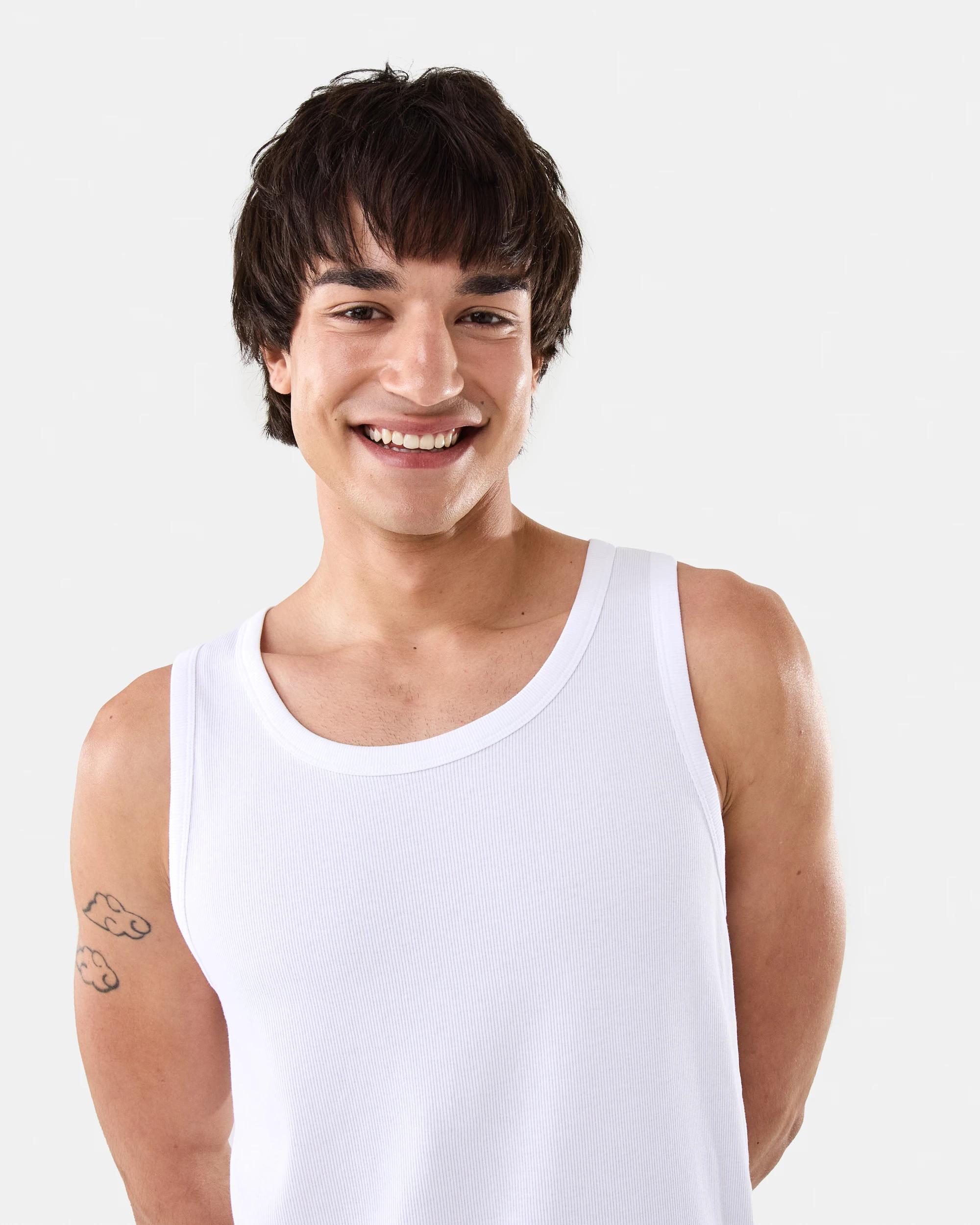 5 Rib Tank WHITE, 5 of 9