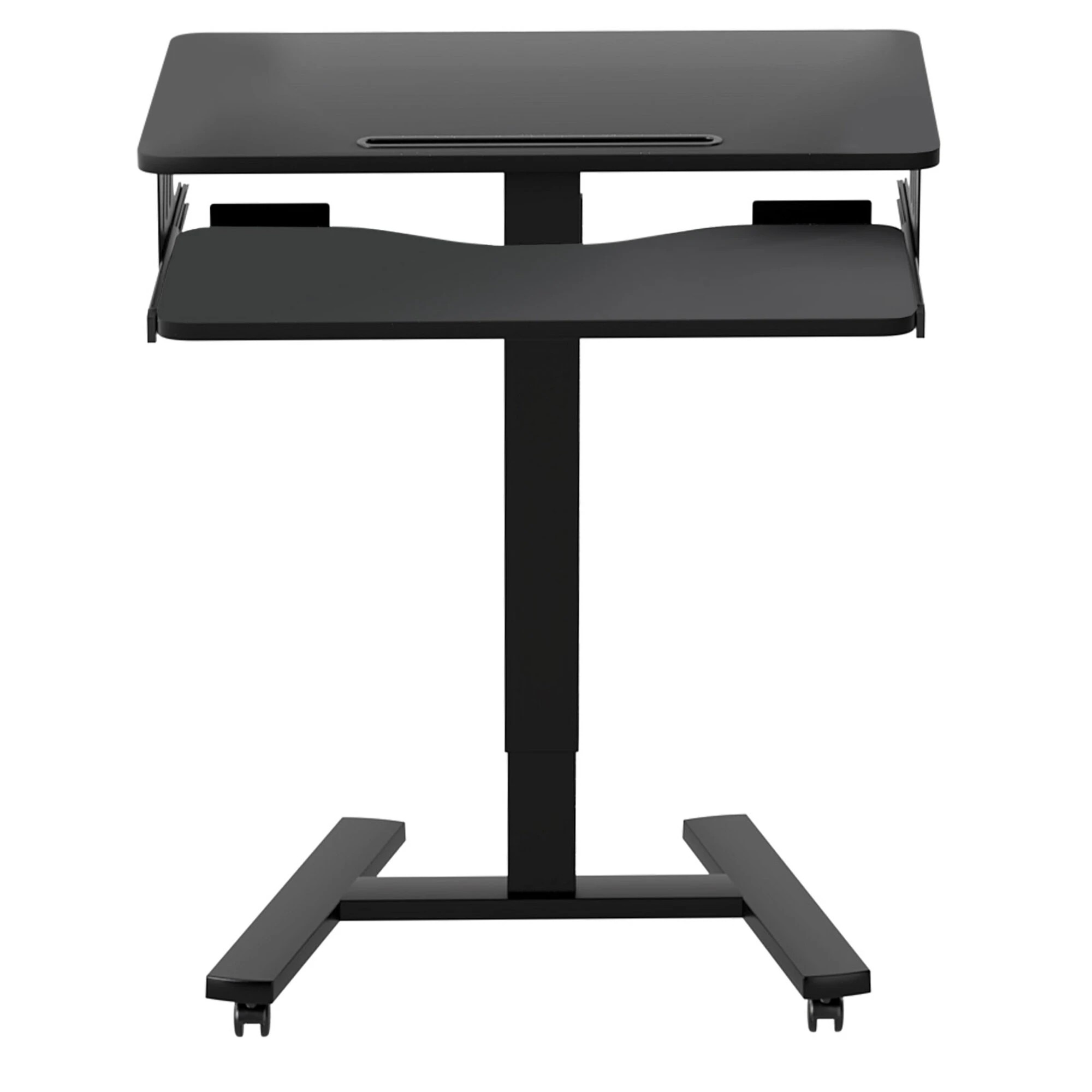 2 Levede Mobile Standing Desk - Black, 2 of 9