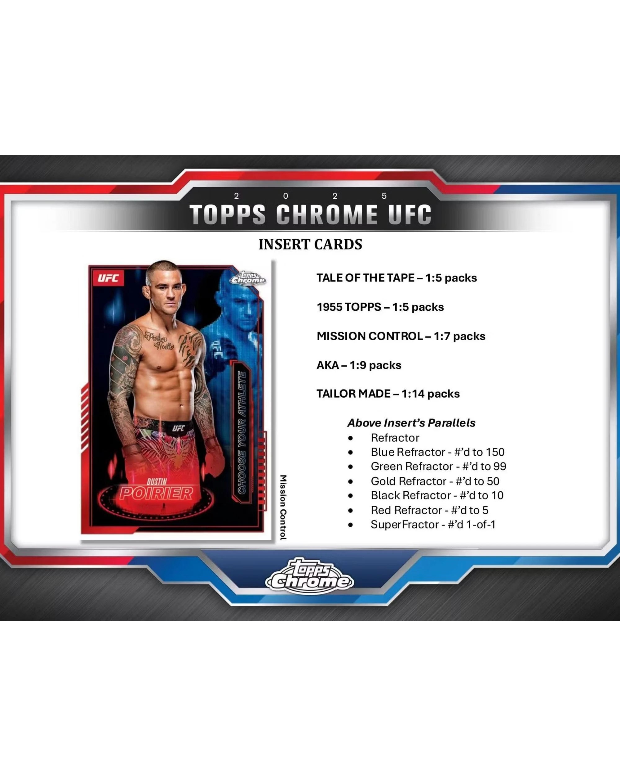 5 Topps 2025 Chrome UFC Hobby Box, 5 of 7