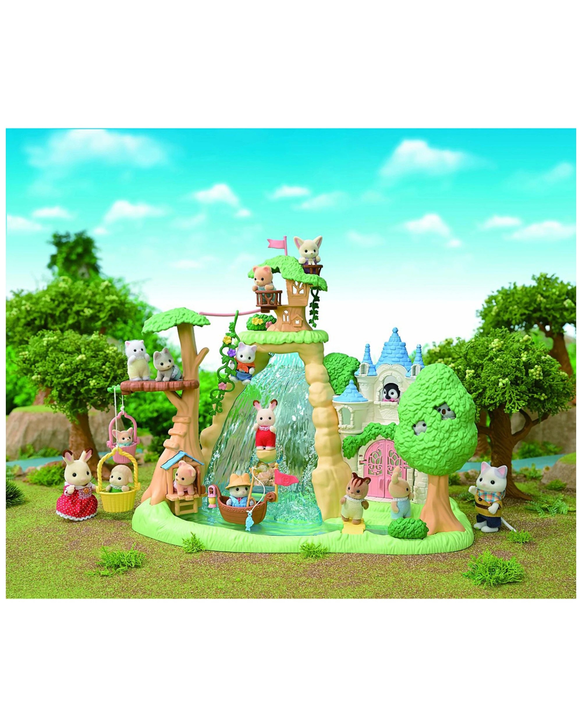7 Sylvanian Families Secret Forest Falls Adventure Playset Kids Toy 3 Years Plus
 - Multi, 7 of 7