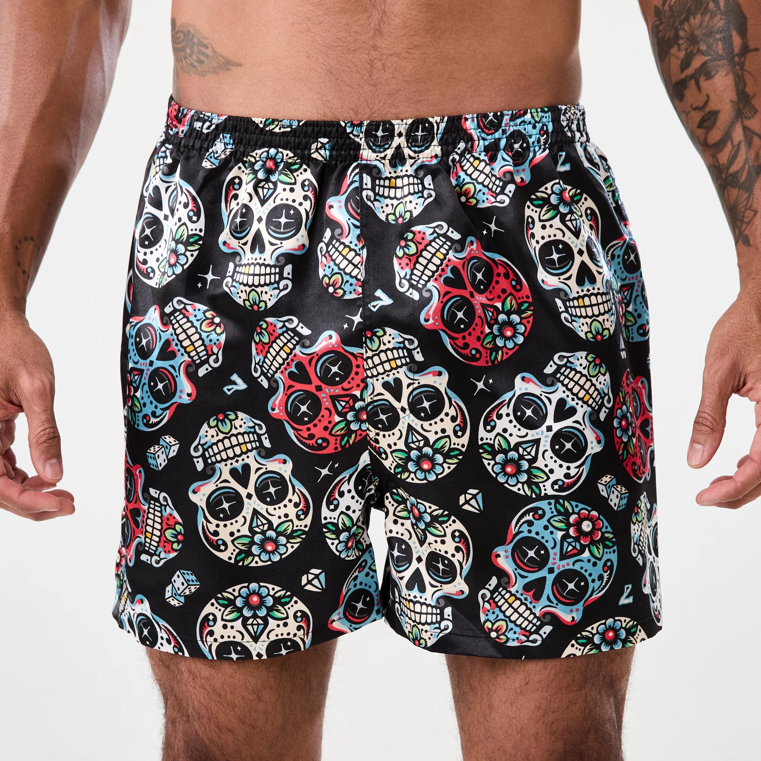 2 2 Pack Satin Boxers DAY OF THE DEAD, 2 of 6