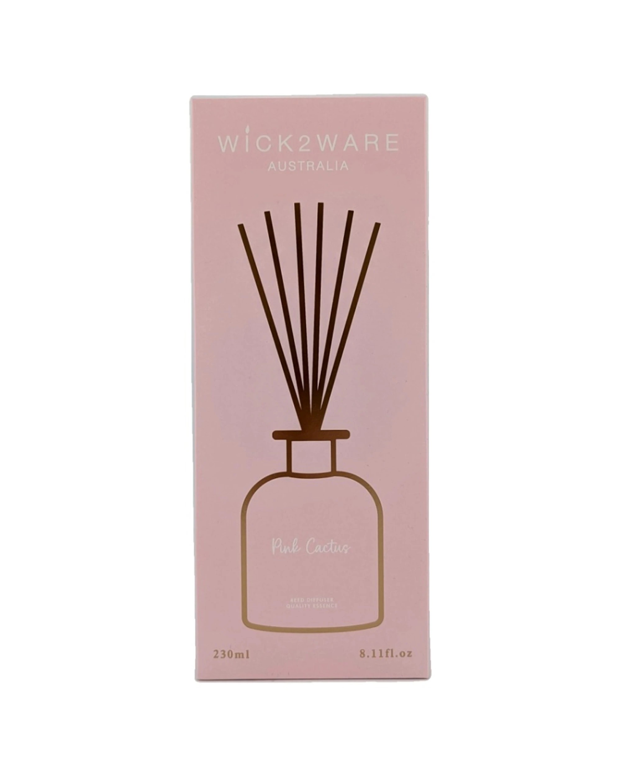 1 Wick2Ware Scented Reed Diffuser Home Fragrance Cactus 230ml - Pink, 1 of 1