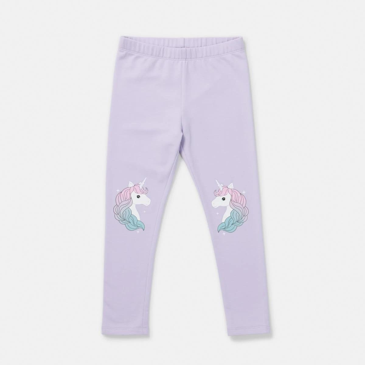 6 Fleecy Lined Leggings Unicorn, 6 of 7