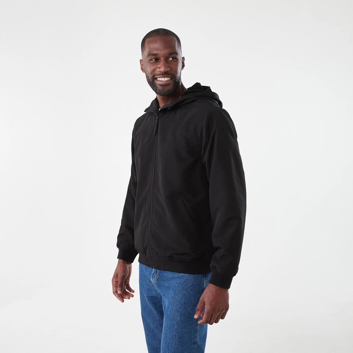 3 Hooded Fleece Lined Jacket Black, 3 of 6