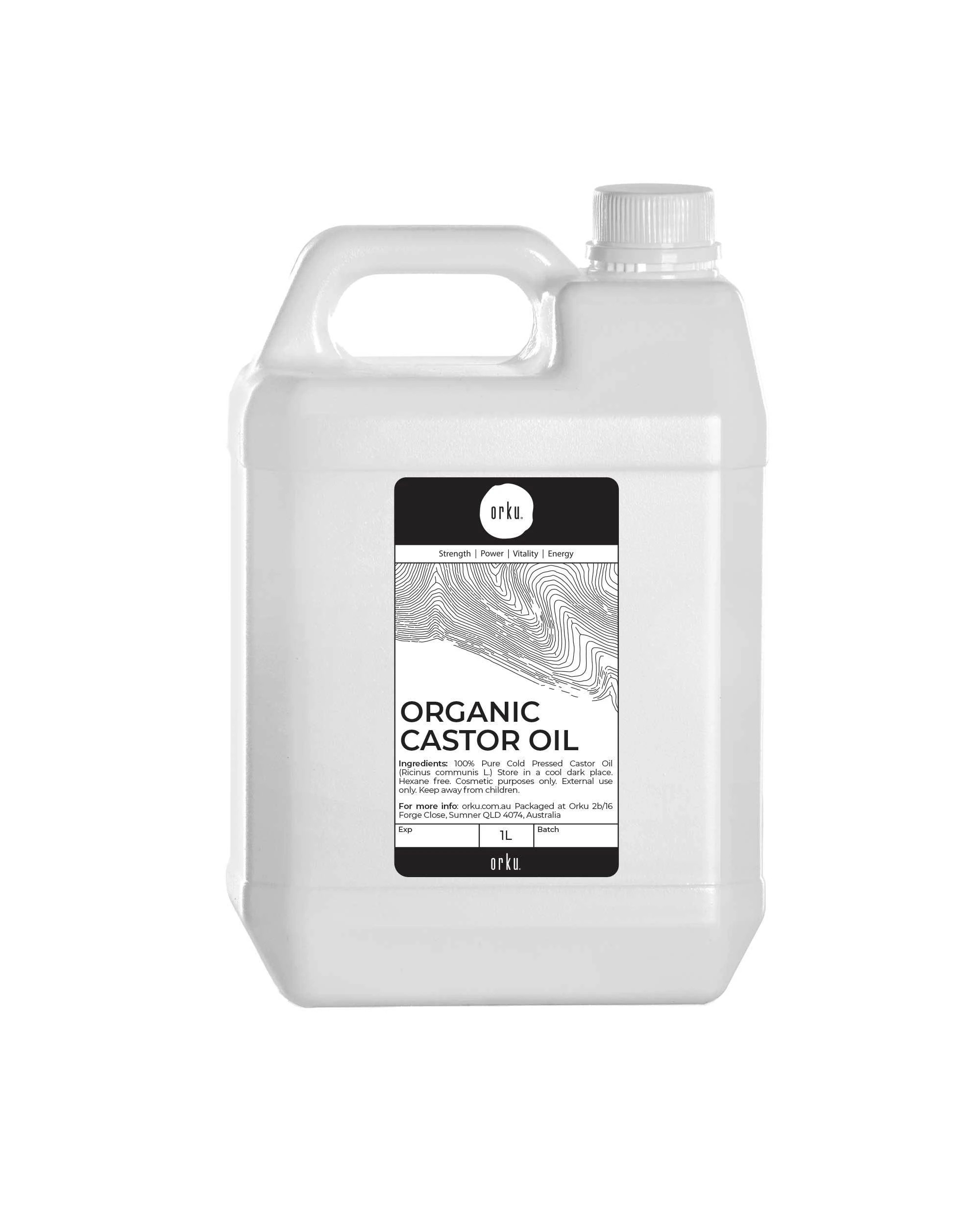 1 Orku 5L Organic Castor Oil - Hexane Free Cold Pressed, 1 of 2