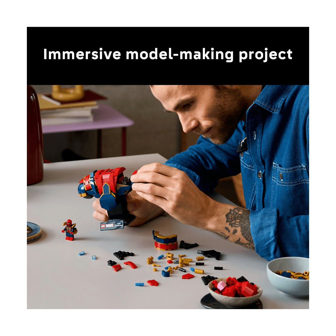 4 LEGO Super Heroes Iron Spider-Man Bust 76326, 4 of 10