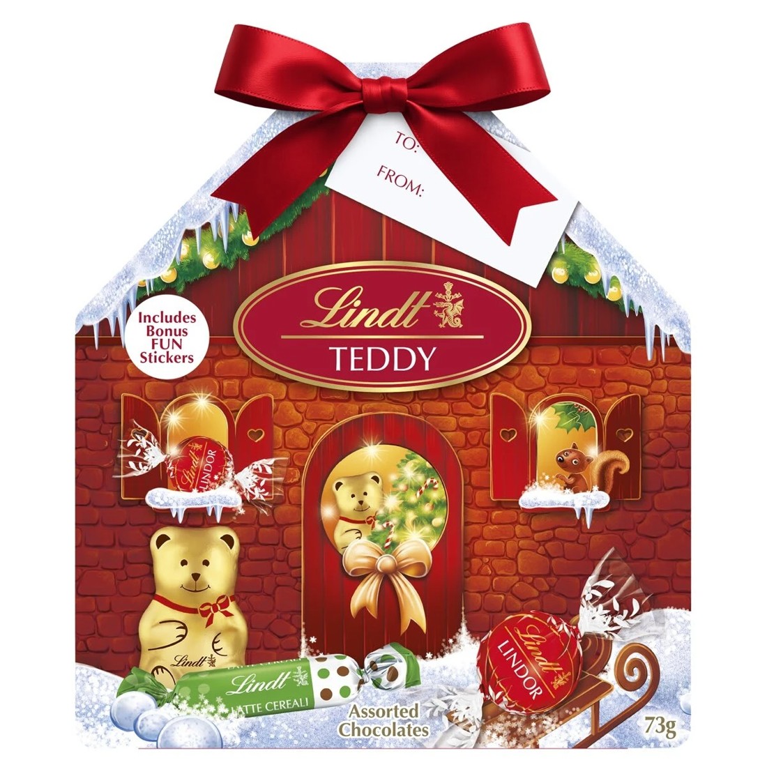 2 Lindt Teddy House Chocolate 73g, 2 of 5