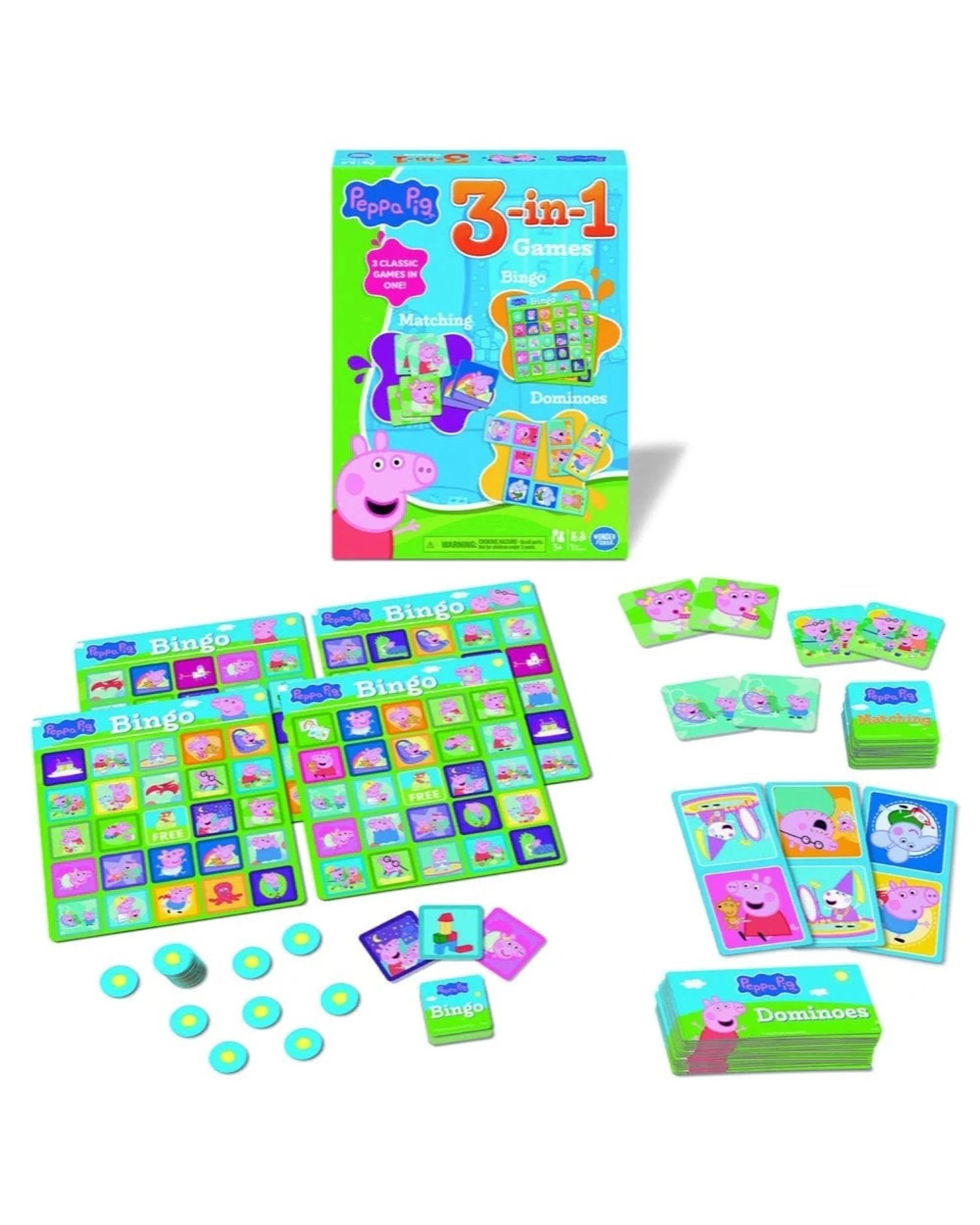 2 Ravensburger Peppa Pig 3-In-1 Board Game, 2 of 3