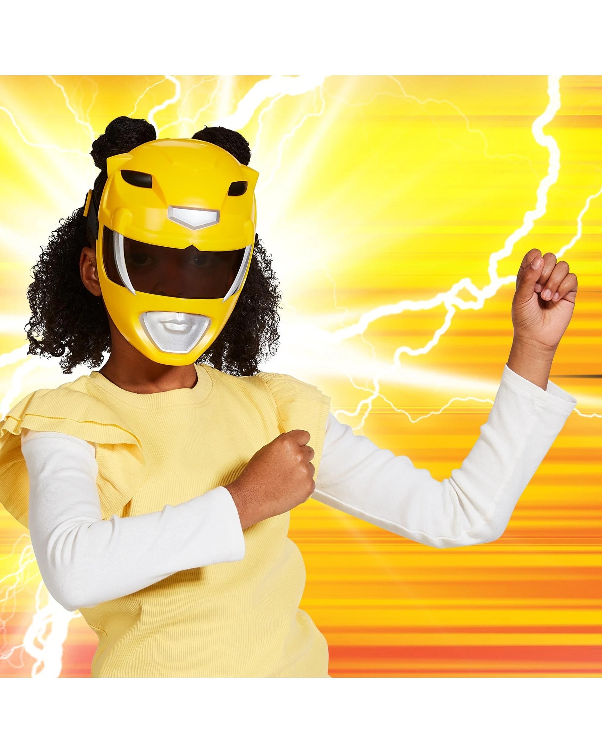5 Mighty Morphin Power Rangers Re-Ignition Yellow Ranger Mask, 5 of 6