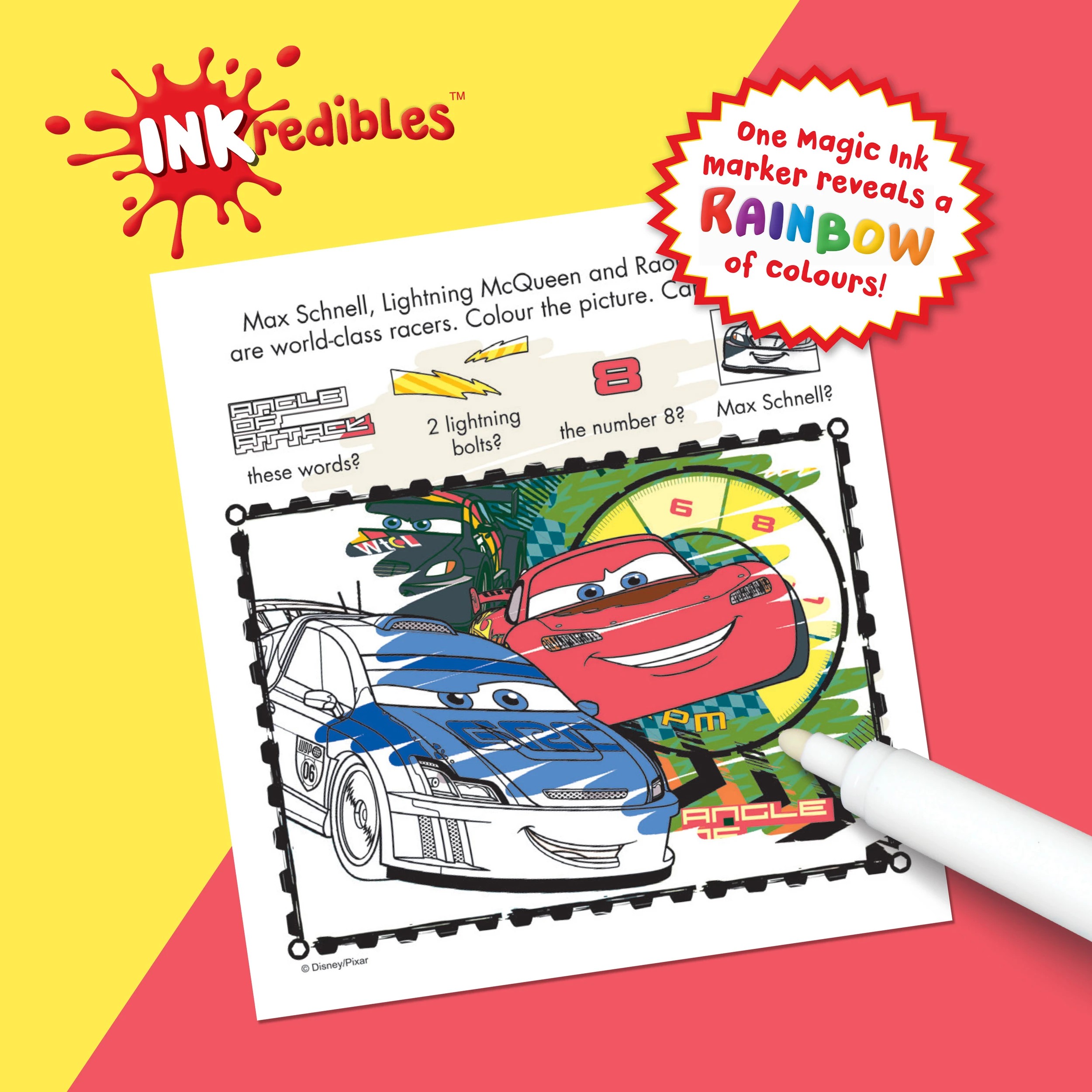 7 INKredibles Disney Pixar Cars Mess Free Activity Kit - Book, 7 of 9