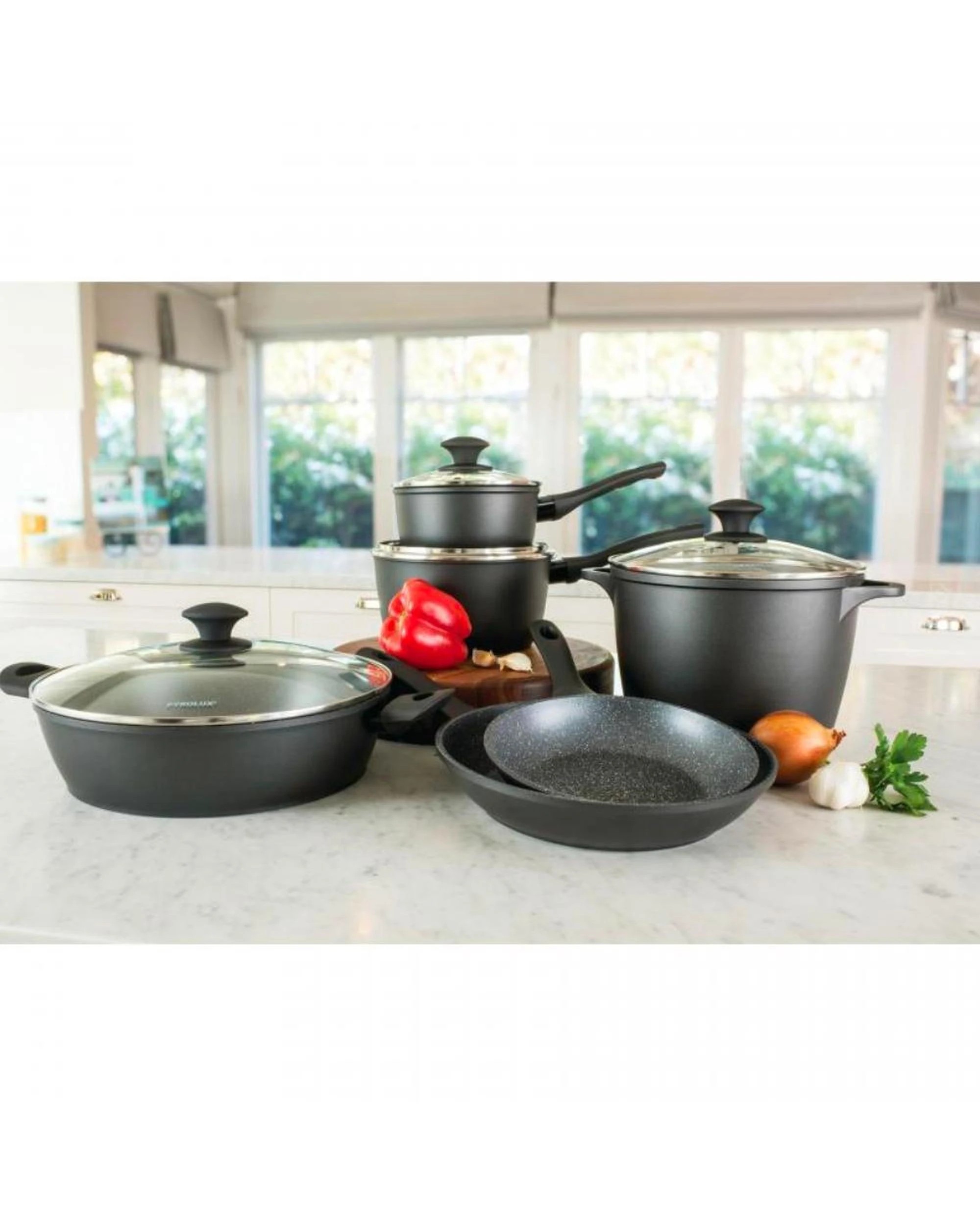 2 Pyrolux Pyrostone 36cm Wok with Lid, 2 of 2