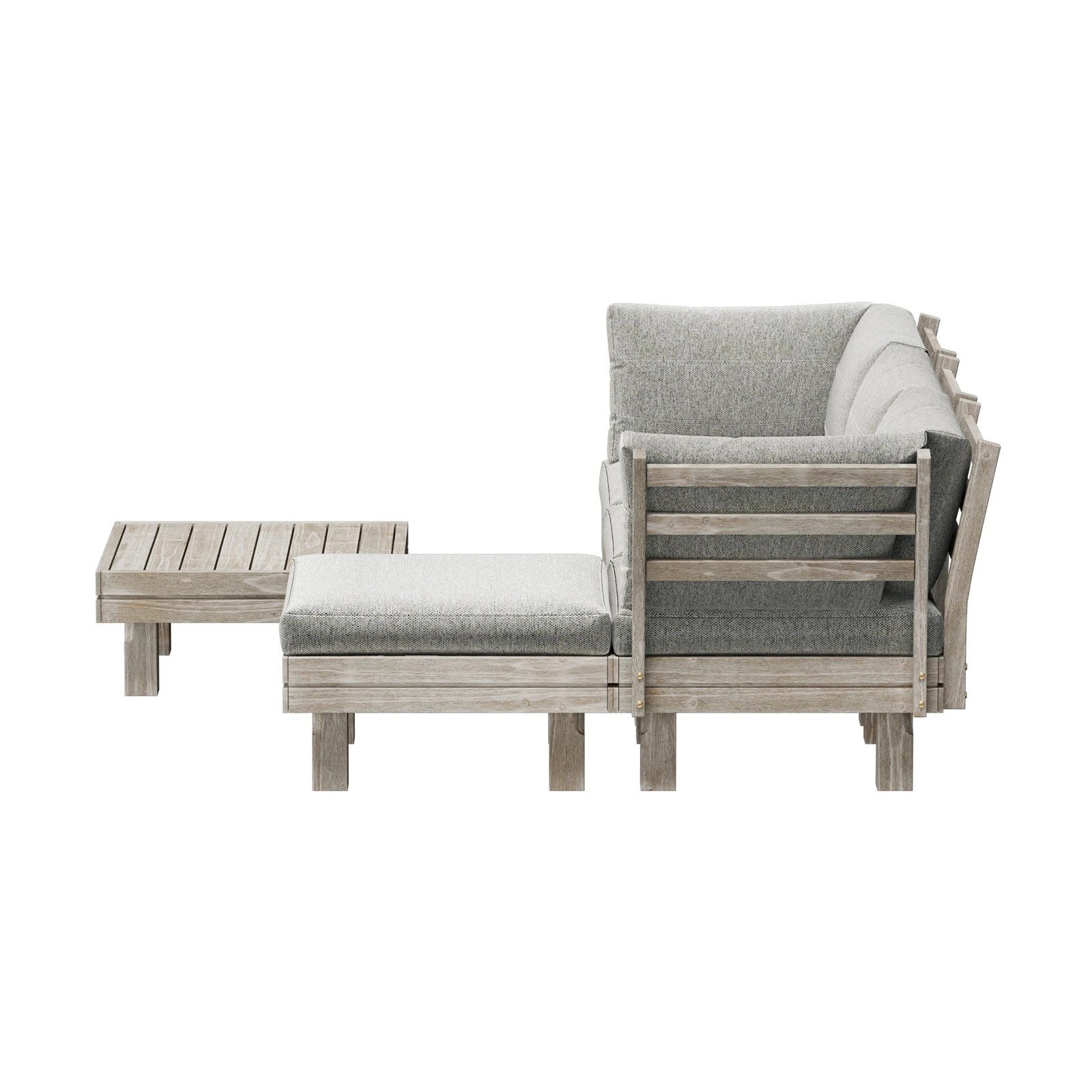 8 Livsip 4 Seater Outdoor Sofa Set Lounge Setting Table Chair - Beige, 8 of 9
