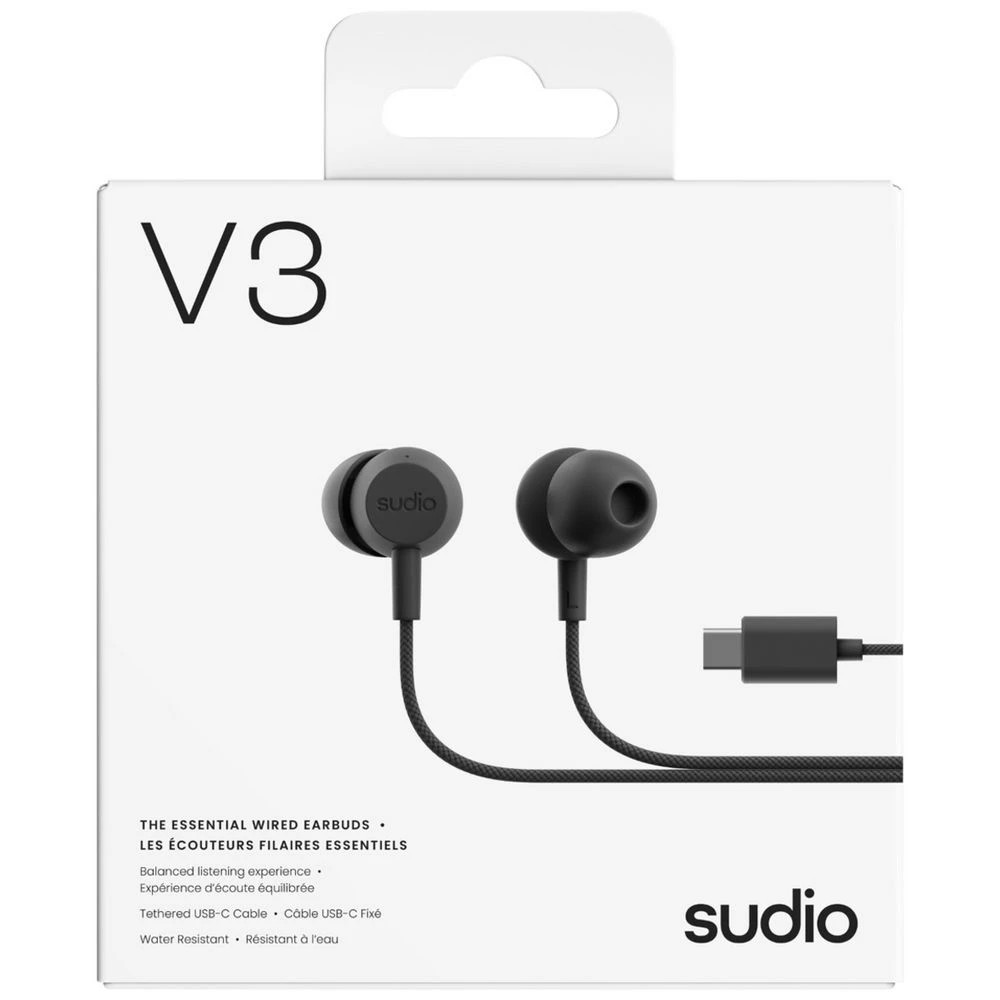 4 Sudio V3 USB-C Earbuds Black, 4 of 4