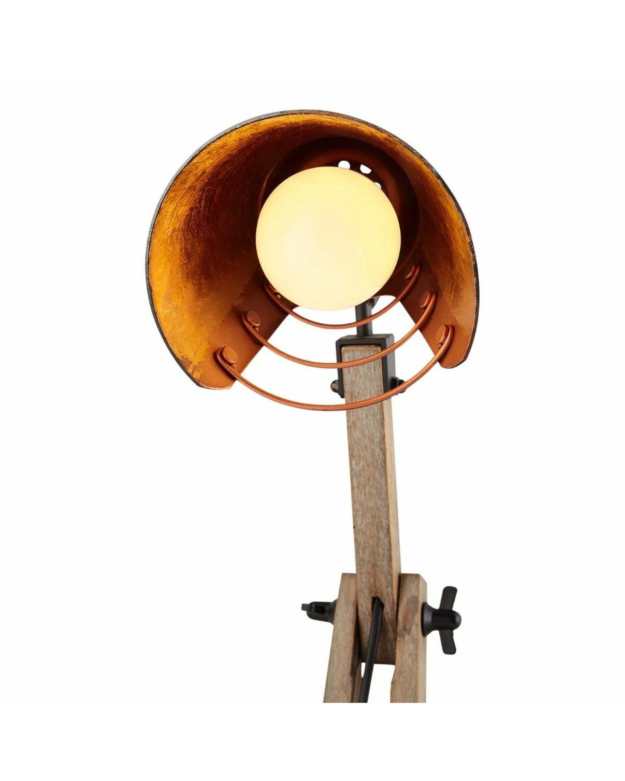 2 BR Home Scandi Modern Wooden Table Lamp with Rustic Design, 2 of 6