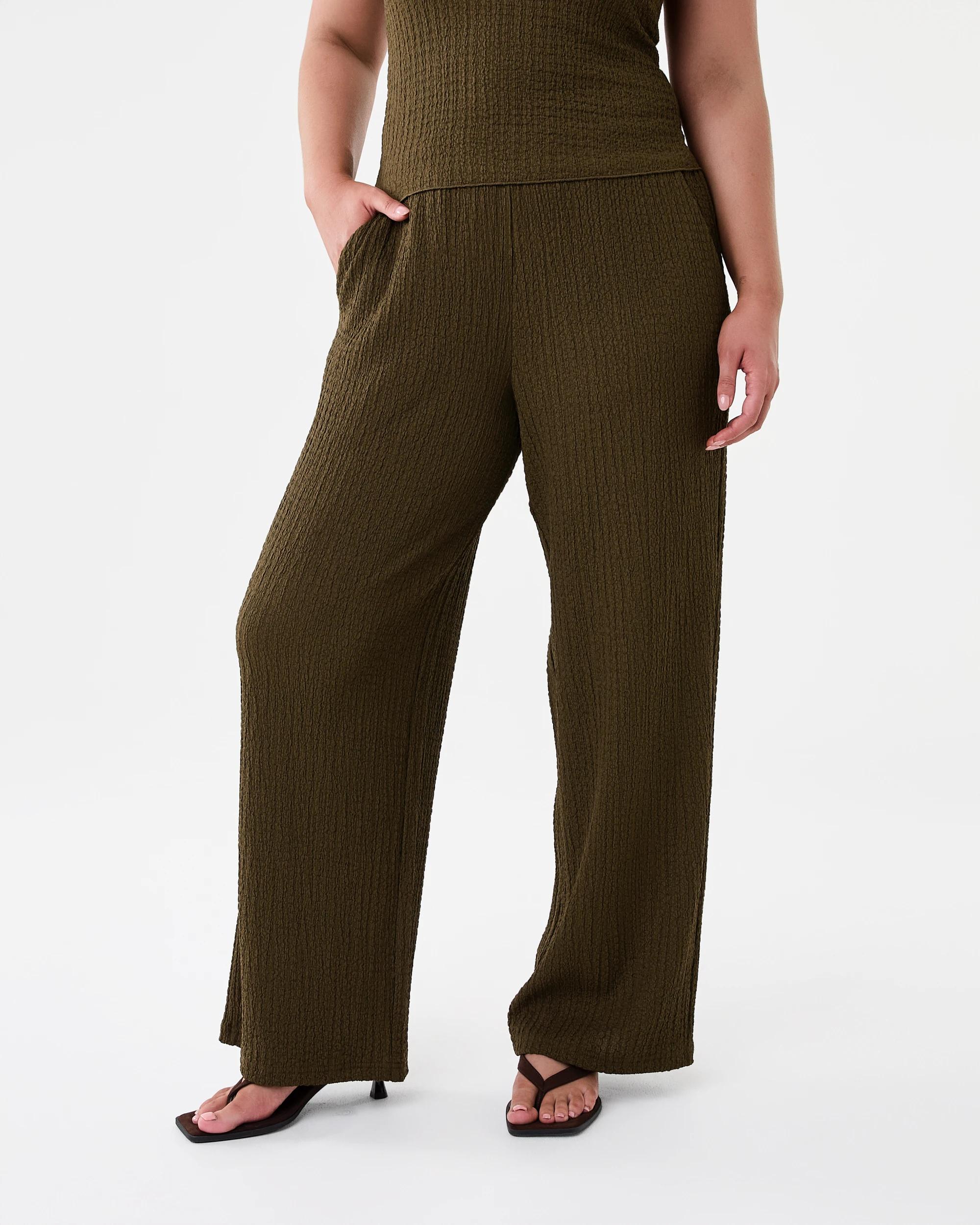 1 Textured Pants Dark Olive, 1 of 6