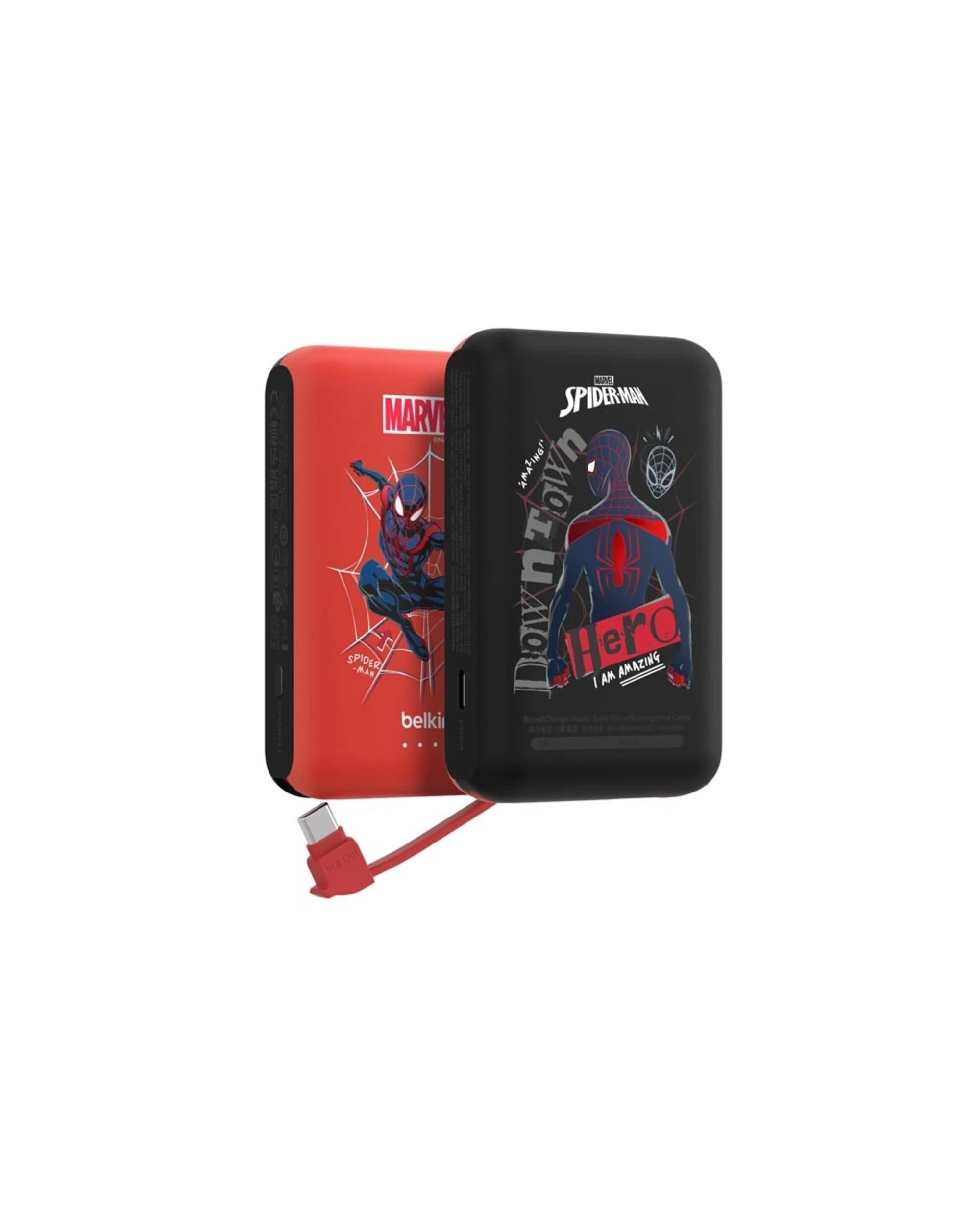 2 Belkin BoostCharge 10K 20W Power Bank - Spider-Man, 2 of 5