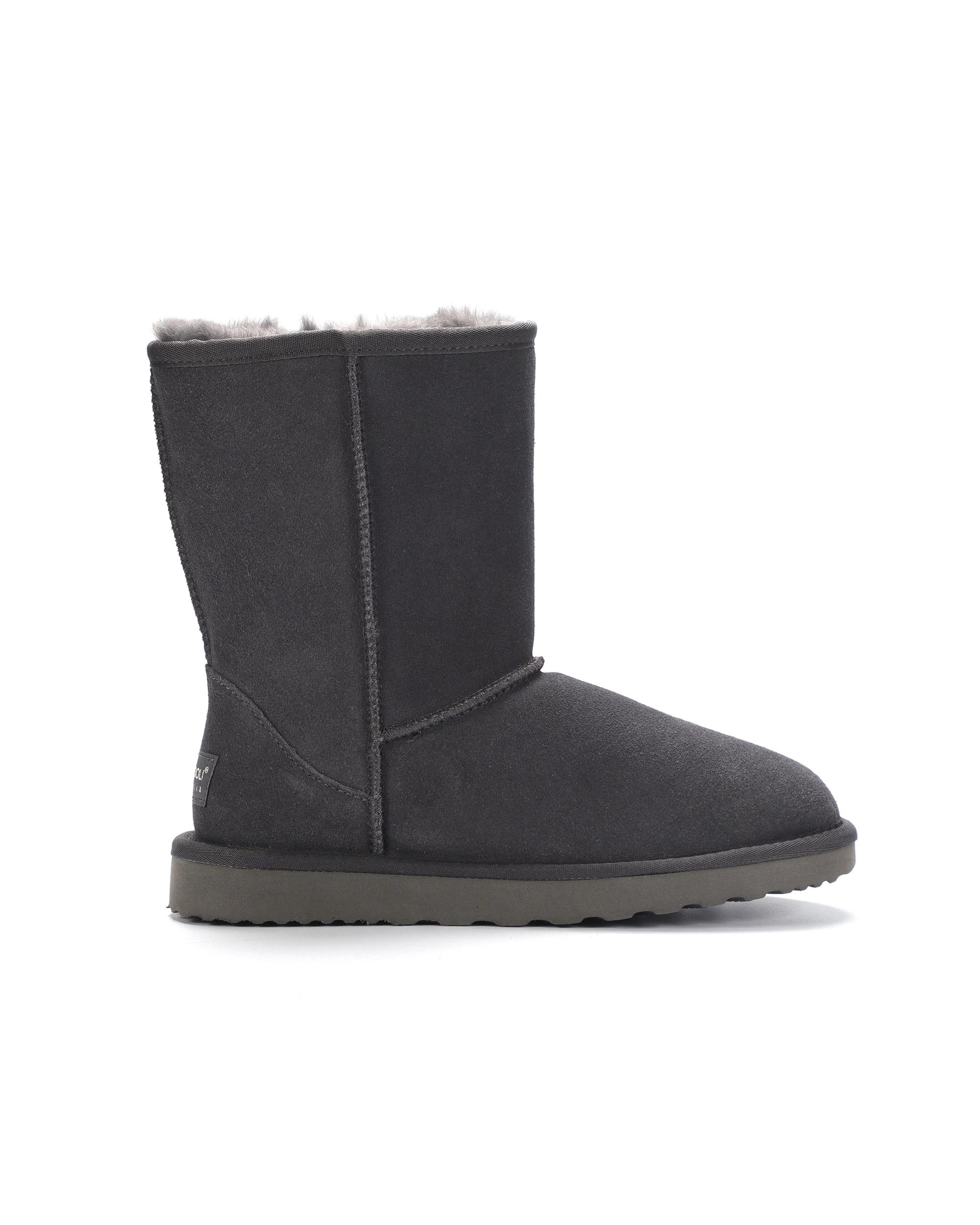 1 AUS WOOLI Signature Mid-Calf Sheepskin UGG Boots GREY, 1 of 6