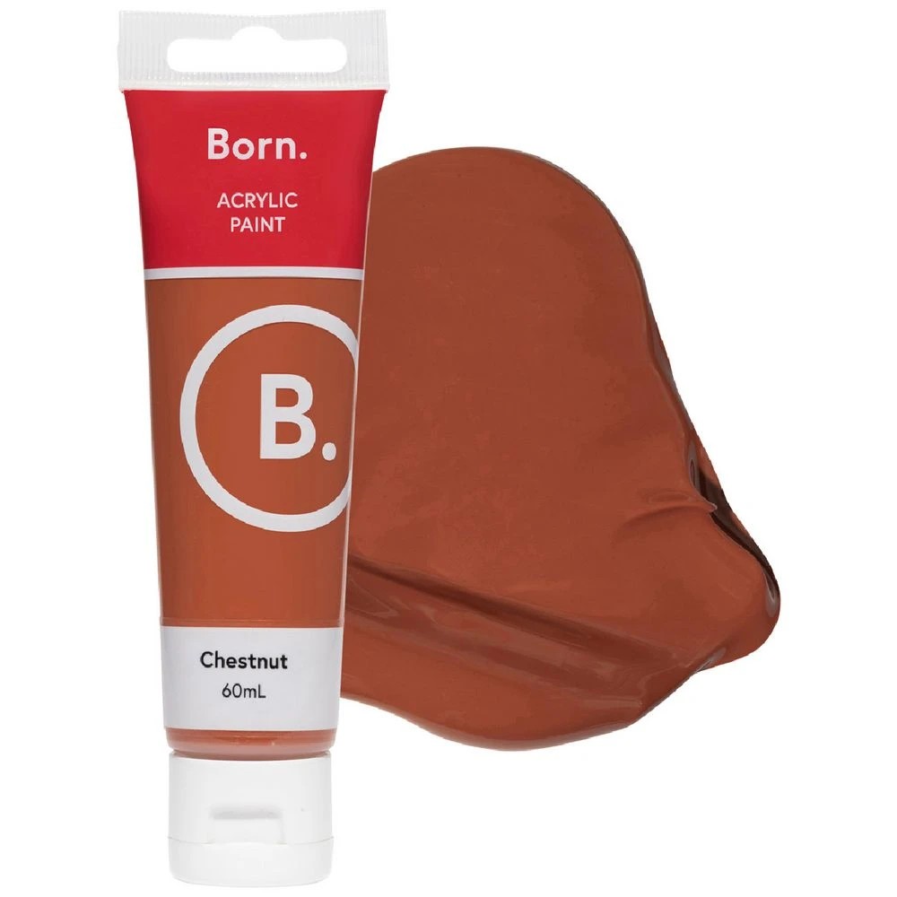 1 Born Acrylic Paint 60mL Chestnut, 1 of 3