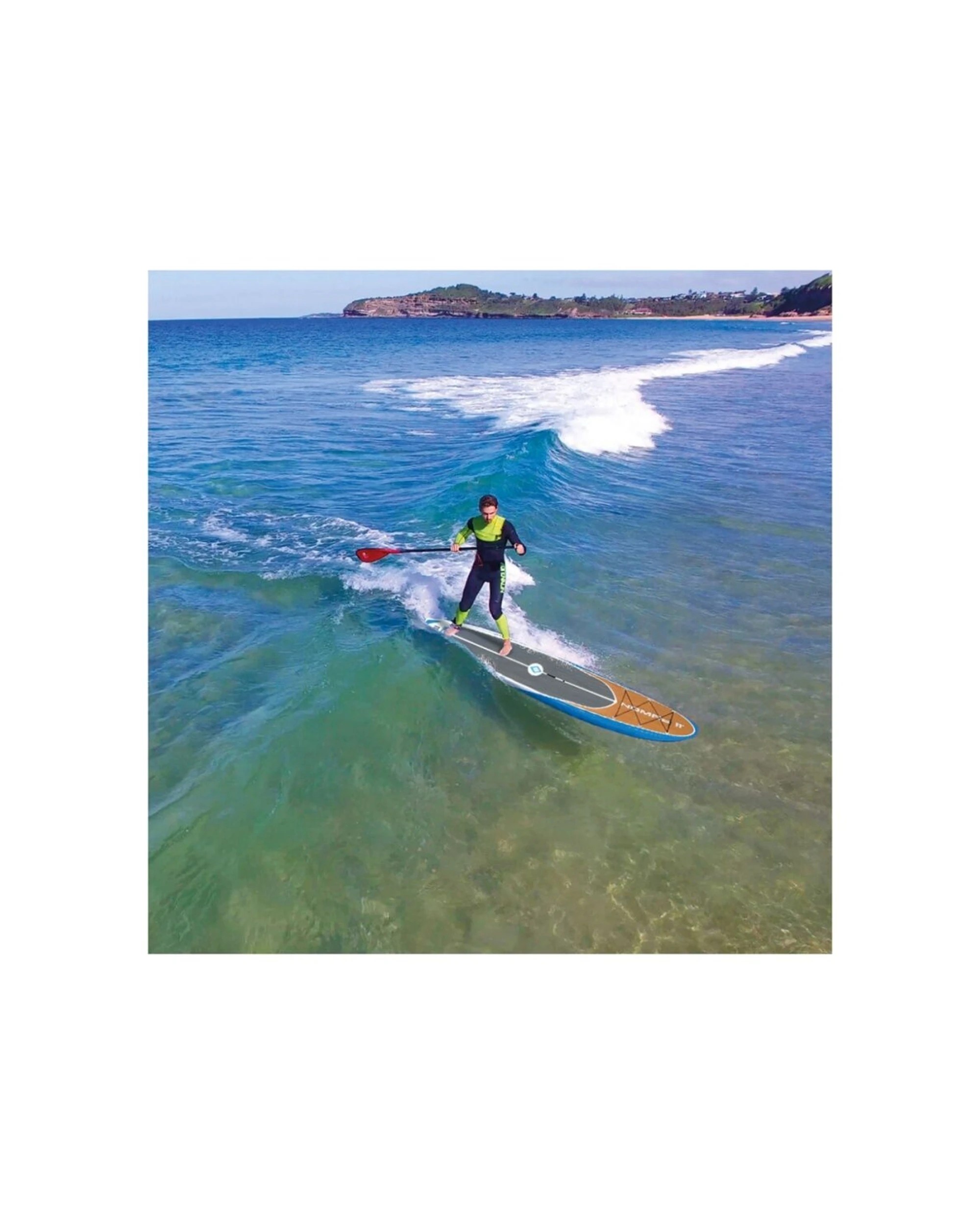 3 Redback Nomad Epoxy Sup Carbon Fibre Paddle Board W/ Protective Travel Bag 11ft - Grey, 3 of 3