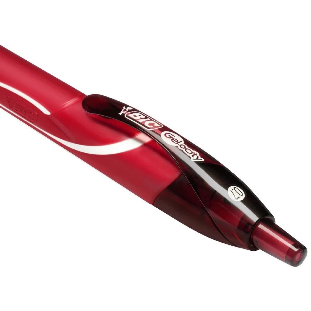 5 BIC Gelocity Quick Dry Retractable Gel Pen 0.7mm Red, 5 of 8