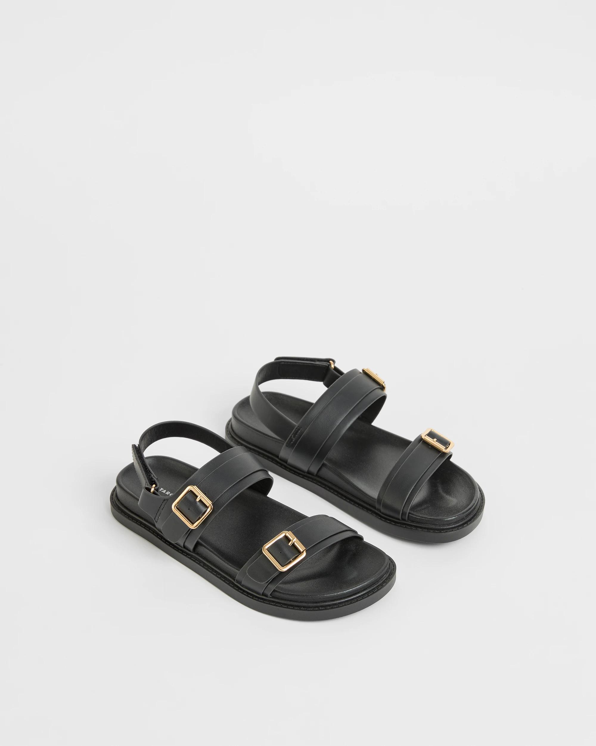 2 Target Youth Double Strap Sandals BLACK, 2 of 3