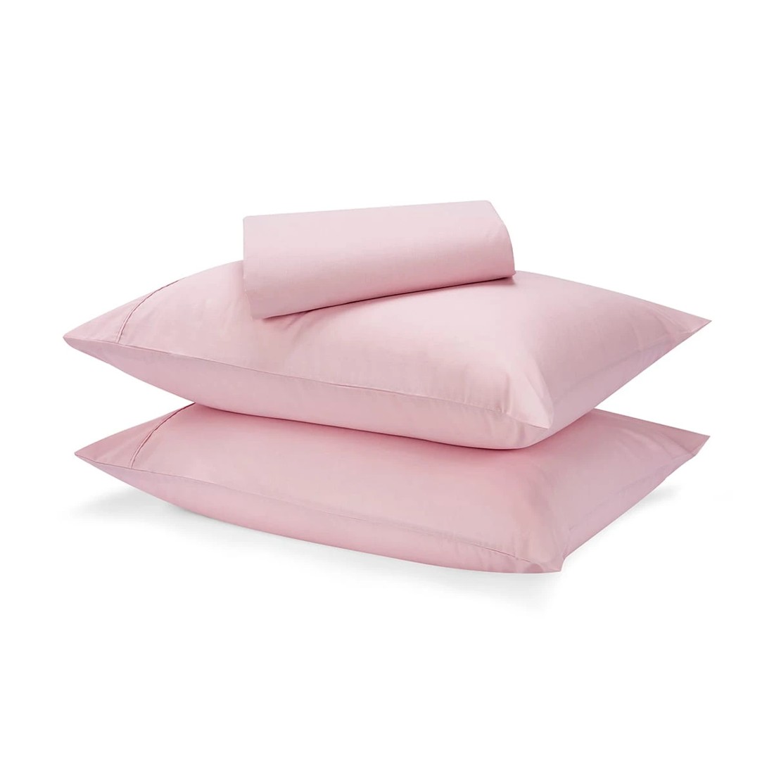 1 180 Thread Count Sheet Set - Double Bed, Pink, 1 of 7