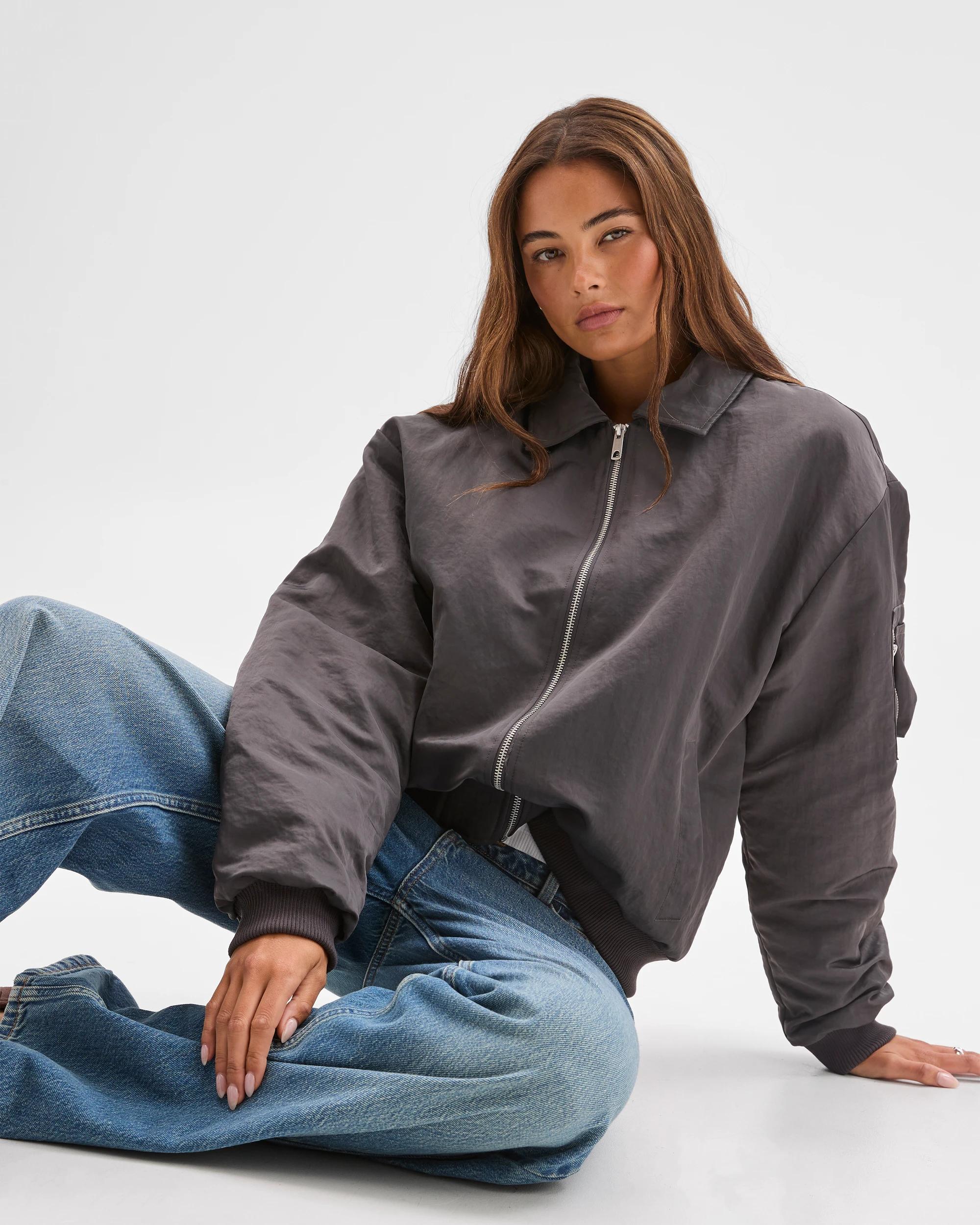 1 Lily Loves Bomber Jacket IRON GREY, 1 of 6