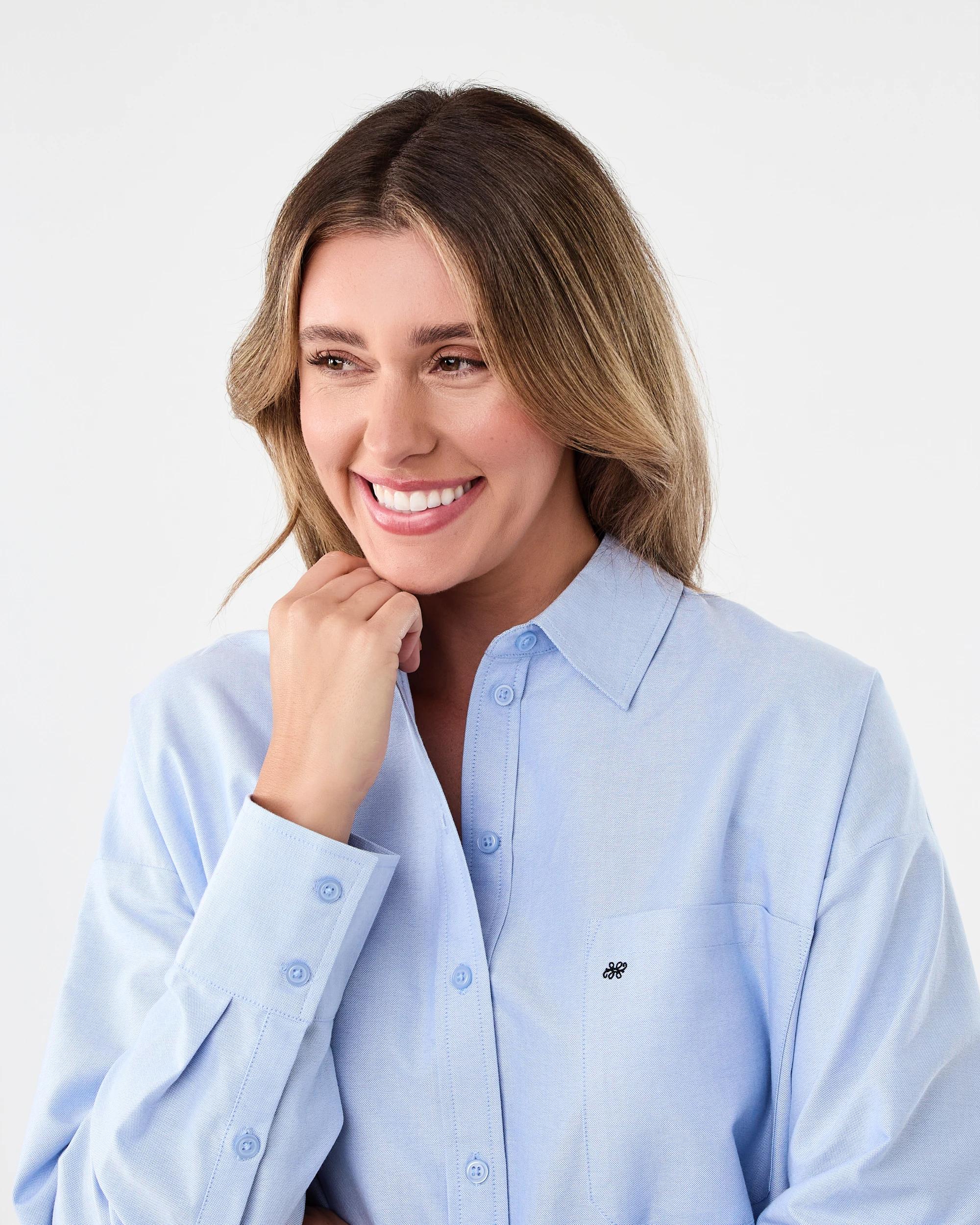 4 Long Sleeve Oxford Shirt Light Blue, 4 of 7