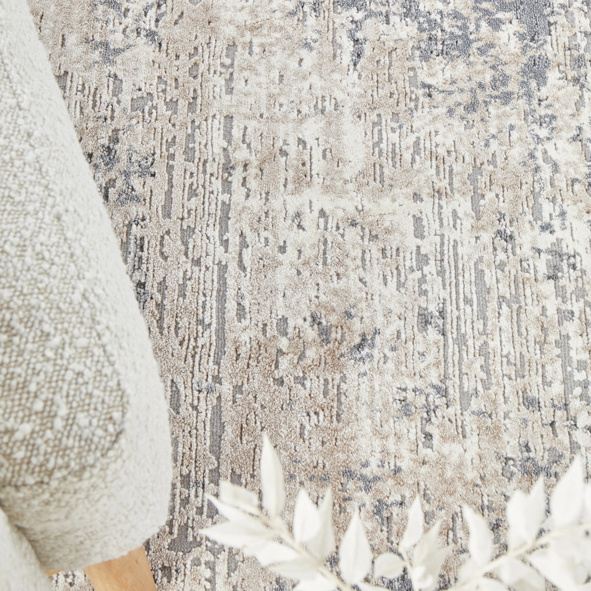 3 Common Ground Rugs Headland Nola 400x300cm - Extra Extra Large Pet Friendly Floor Rug - White, 3 of 7