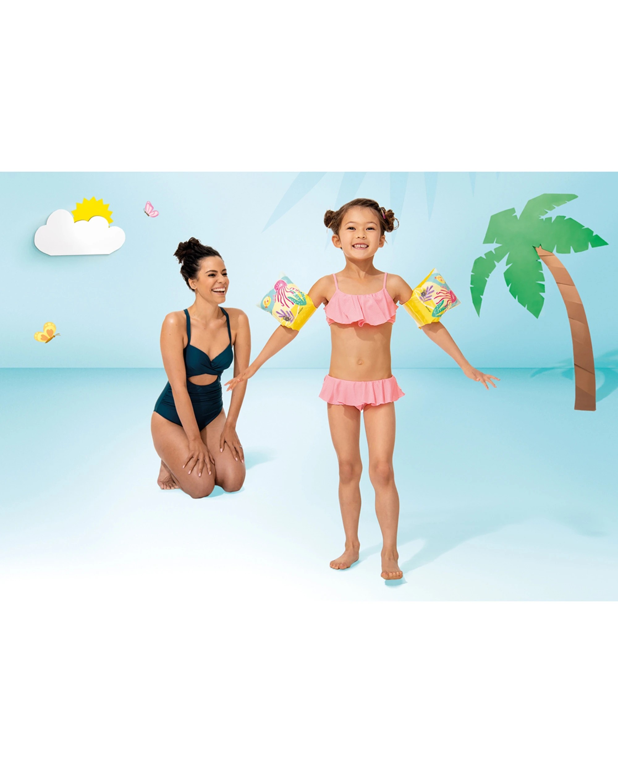 4 Intex 2pc Tropical Buddies 23cm Kids Inflatable Arm Bands - Multi, 4 of 4