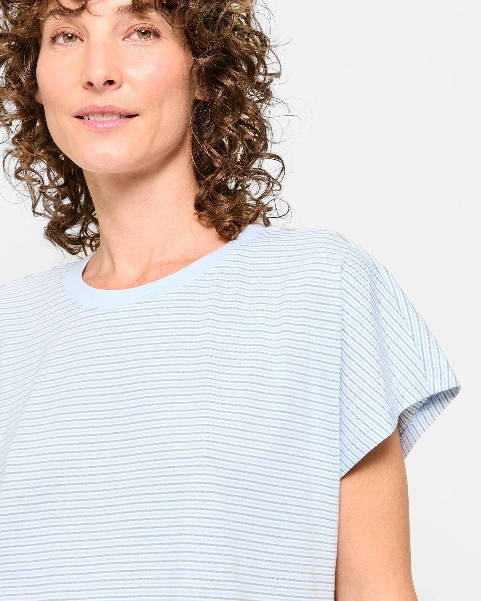 5 Target Australian Cotton T-Shirt Nightie SAGE STRIPE/BLUE, 5 of 5