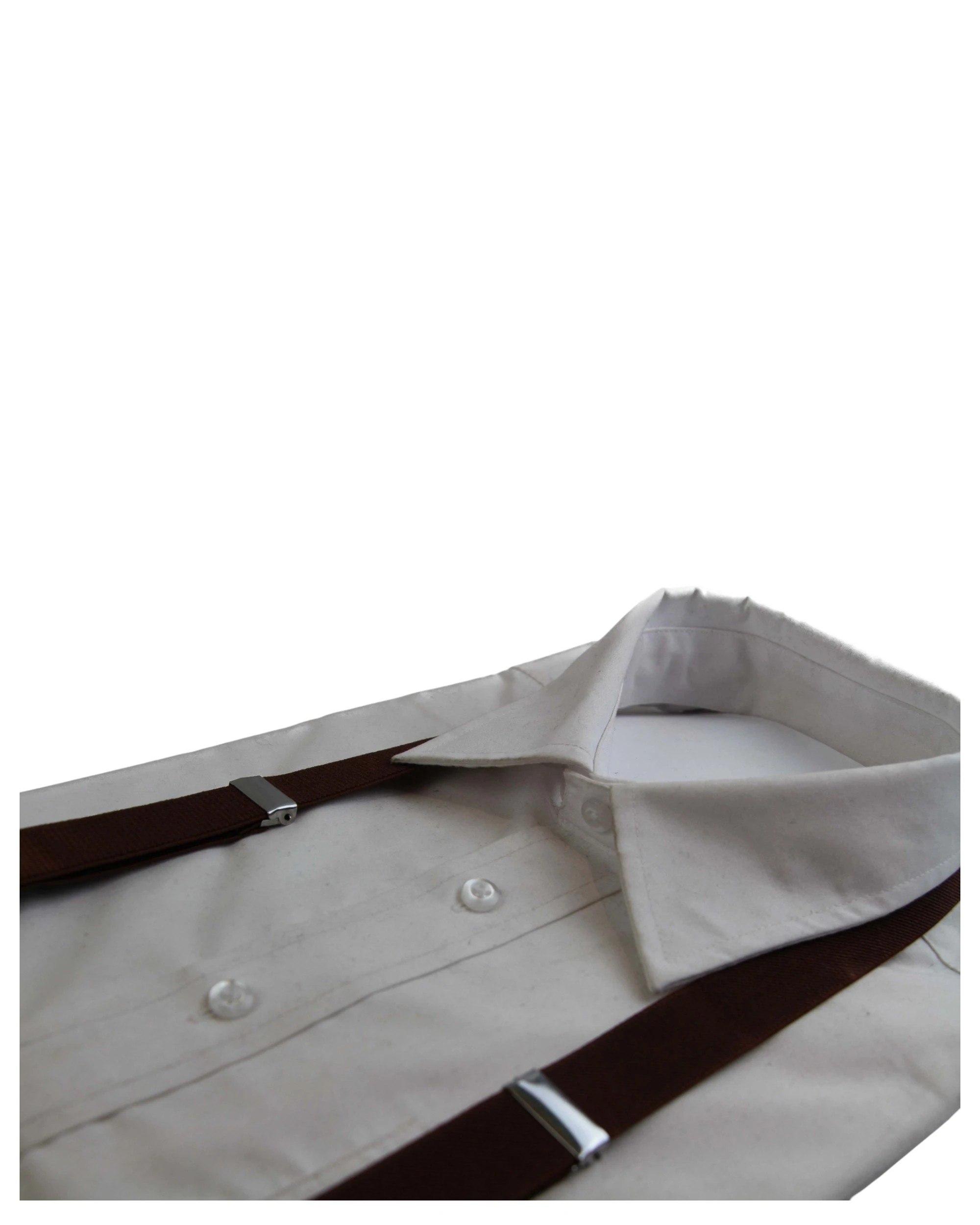 2 Zasel Mens Adjustable 85cm Suspenders - Brown, 2 of 2