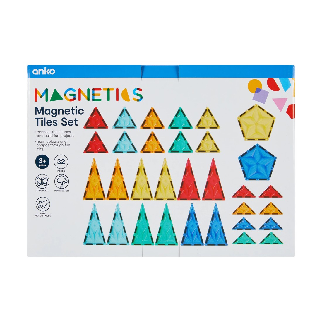 7 32 Piece Magnetic Tiles Set, 7 of 7
