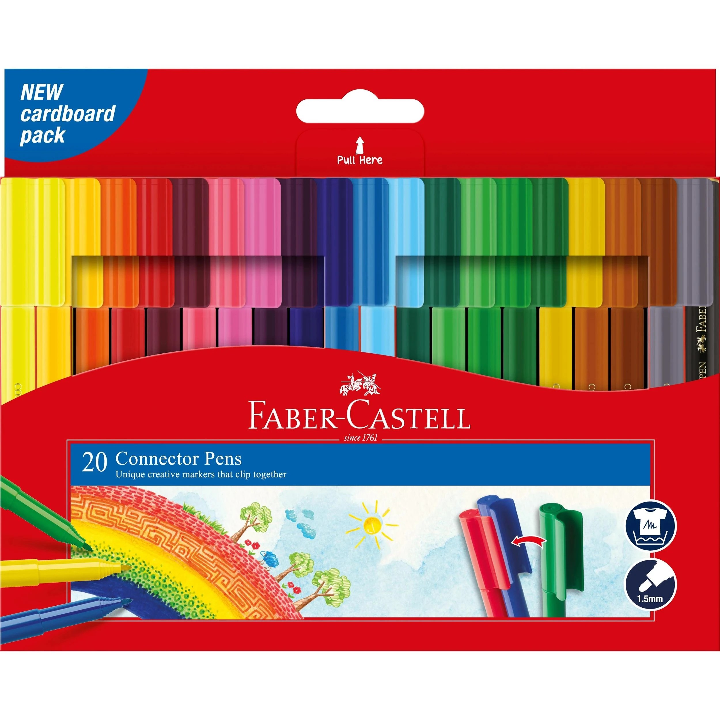 2 20 Pack Faber-Castell Connector Pens - Multi, 2 of 4