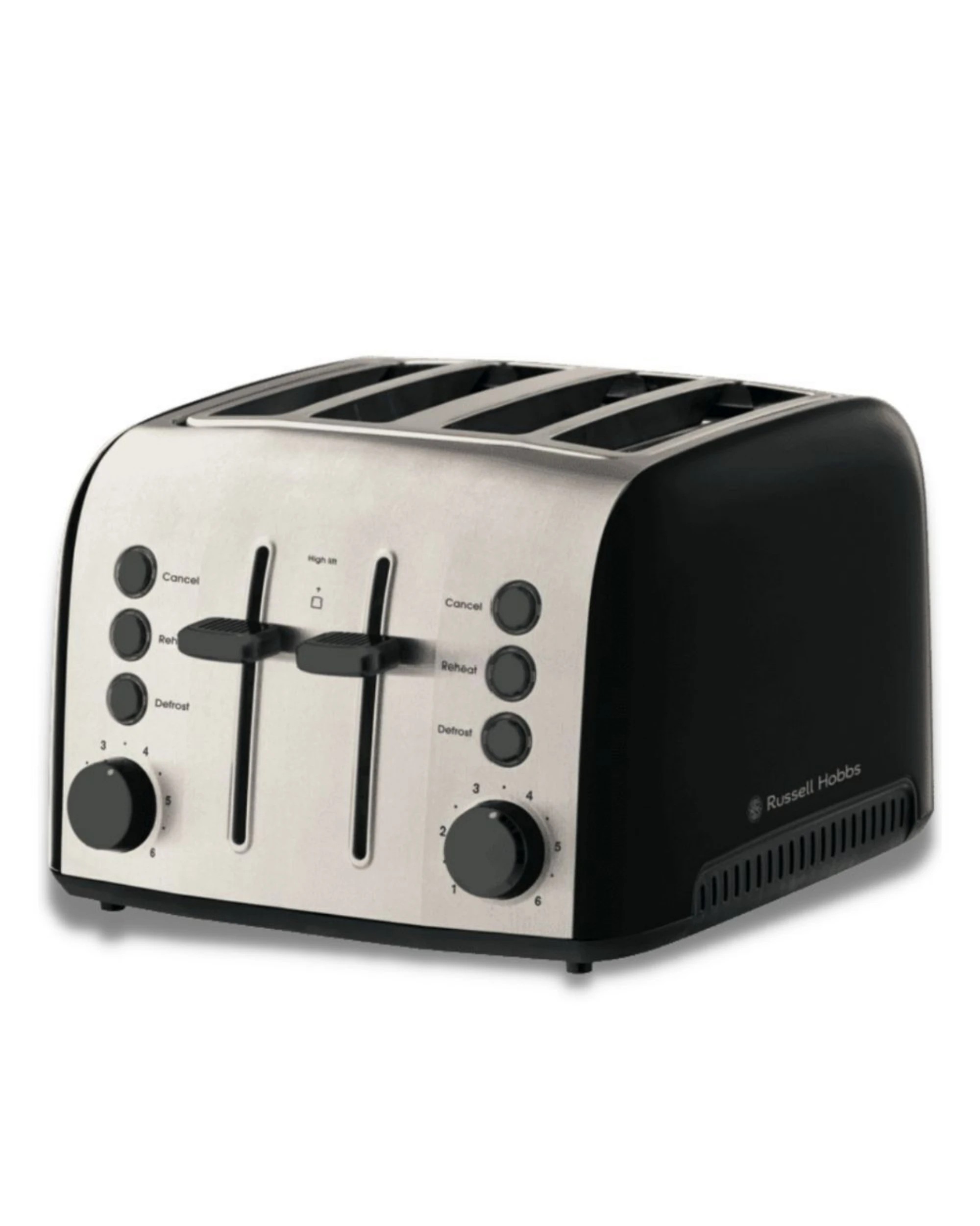 3 Russell Hobbs Brooklyn 1.7L Glass Kettle and 4-Slice Toaster Set - Black, 3 of 4