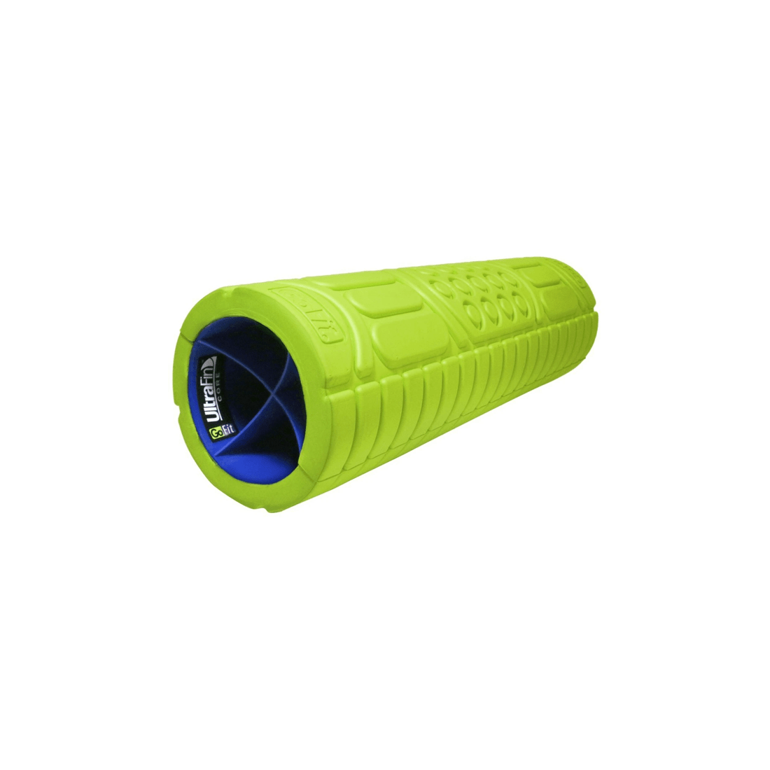 1 GoFit 18 Inch Massage Go Roller UltraFin Core Firm Denser Foam Recovery - Green, 1 of 6