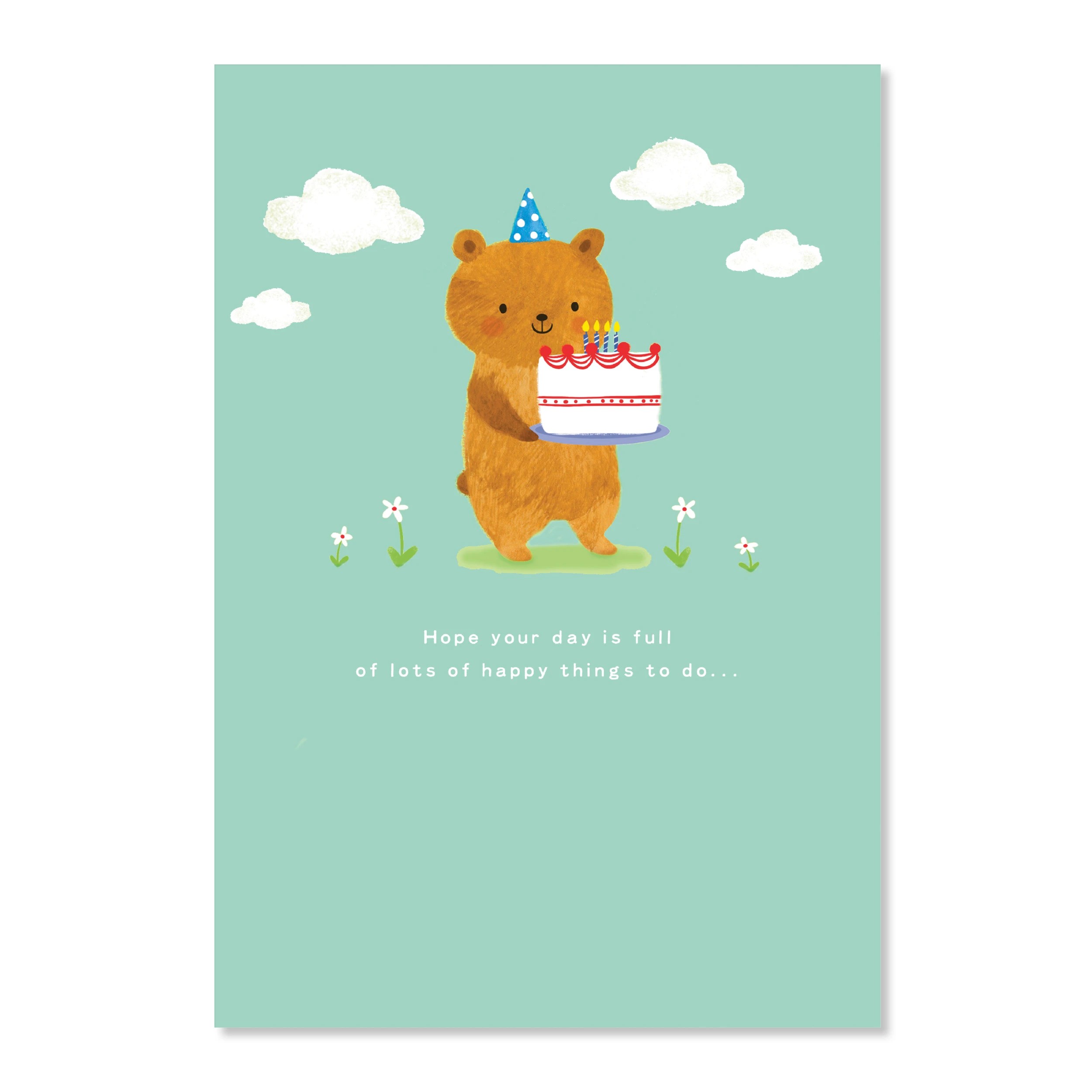 3 Hallmark Birthday Card - Bear and Cake, 3 of 3