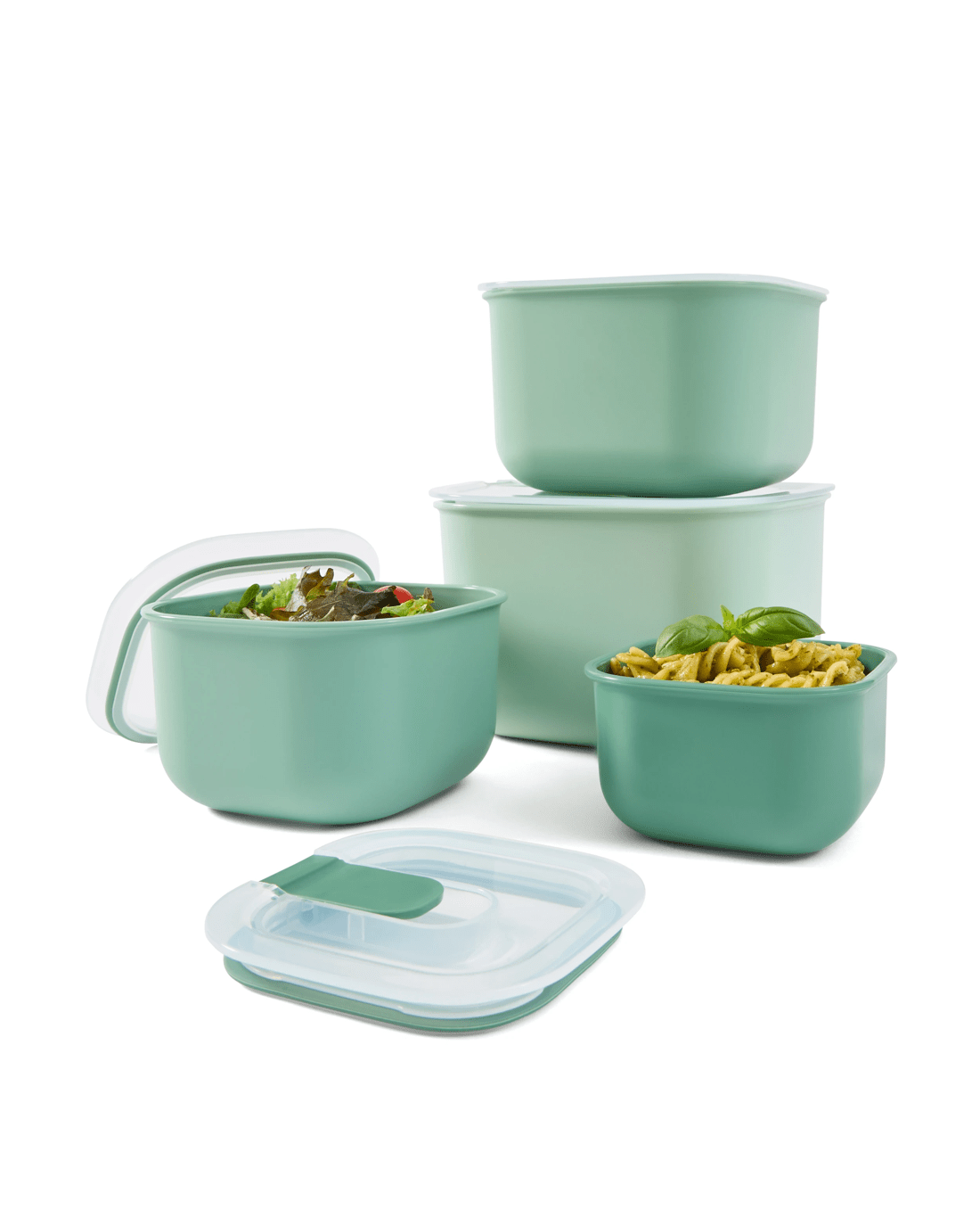 1 4 Piece Square Food Containers, 1 of 10