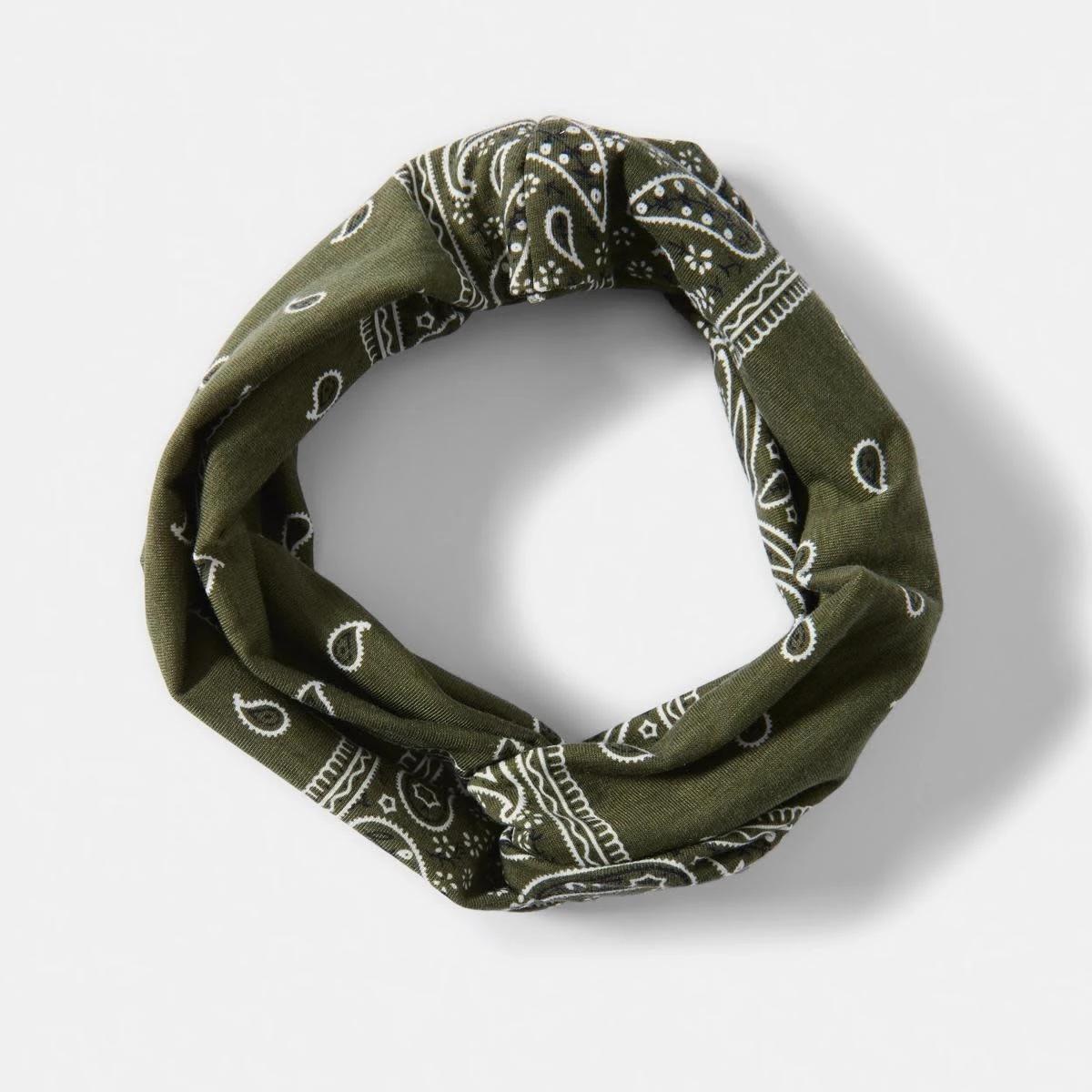 1 Stretch Bandana Headband ACC GREEN, 1 of 4