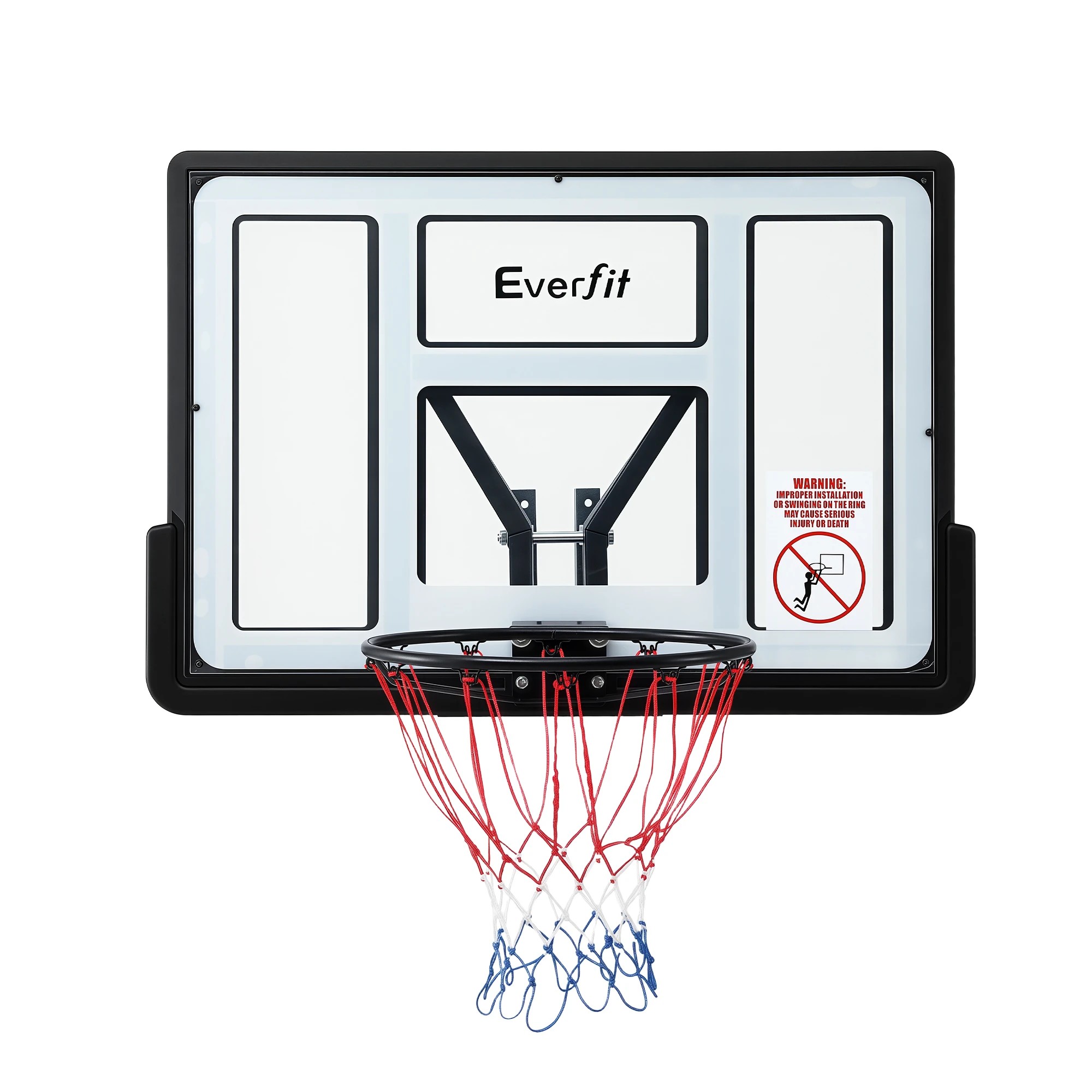 3 Keezi Everfit 43-Inch Wall Mount Kids Basketball Hoop Backboard Indoor Outdoor Sports Equipment White - Multi, 3 of 7