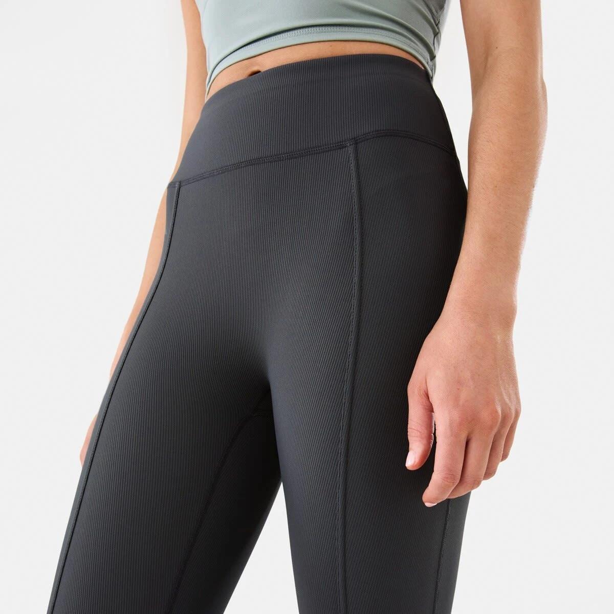6 Active Womens Studio Flare Leggings DARKISH GREY, 6 of 7