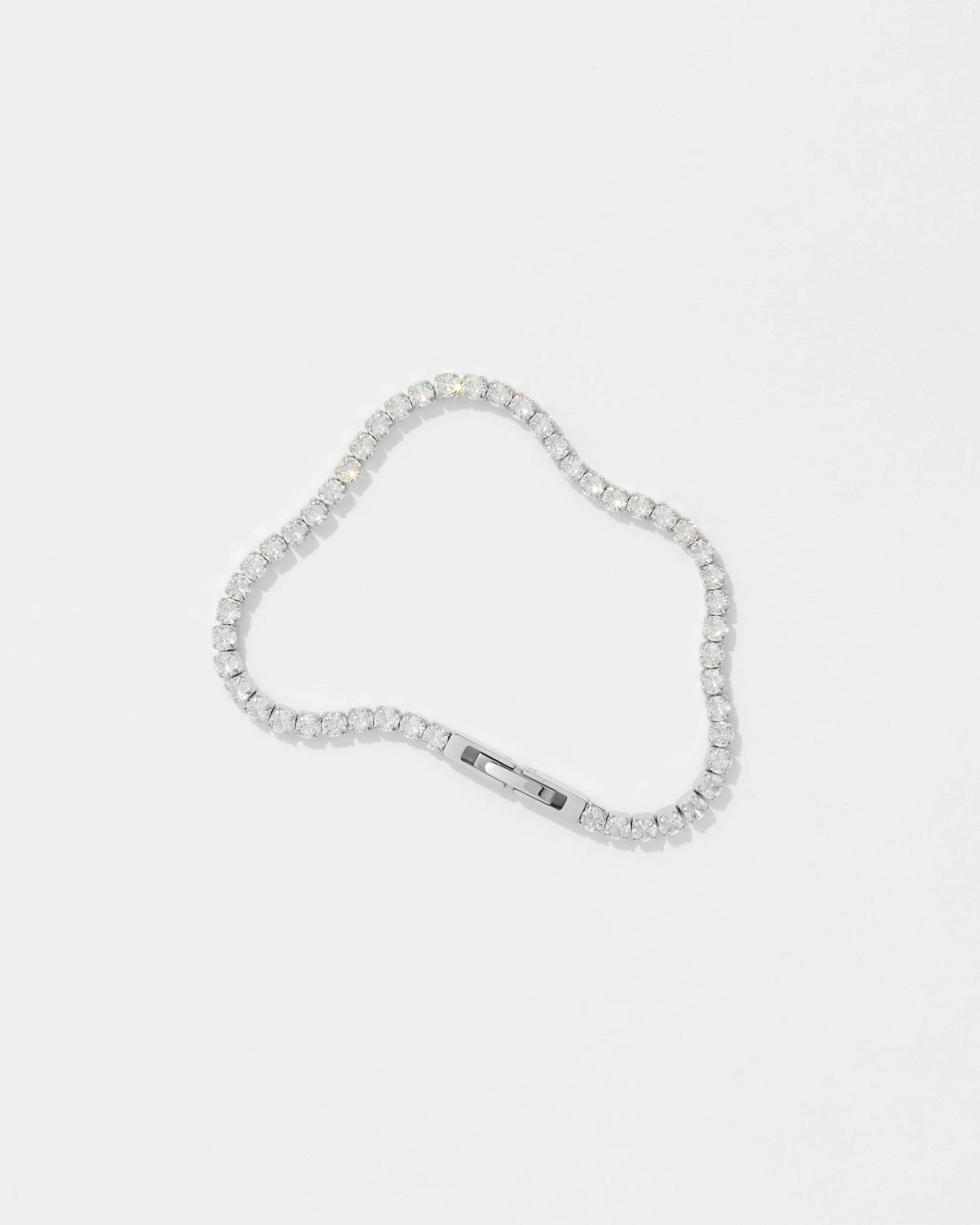 1 Target Waterproof Cubic Zirconia Tennis Bracelet SILVER, 1 of 1